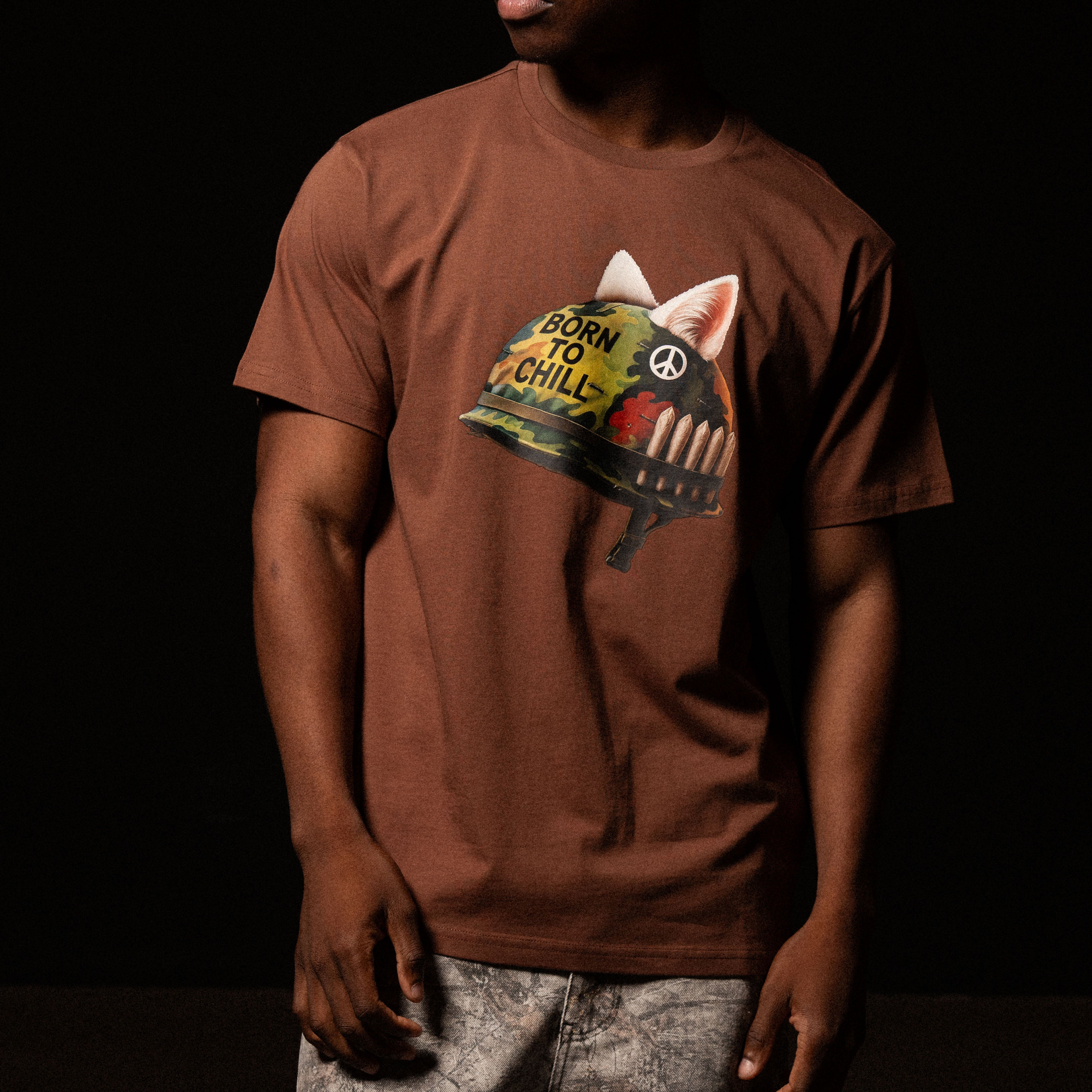 RIPNDIP Born To Chill Tee (Brown)