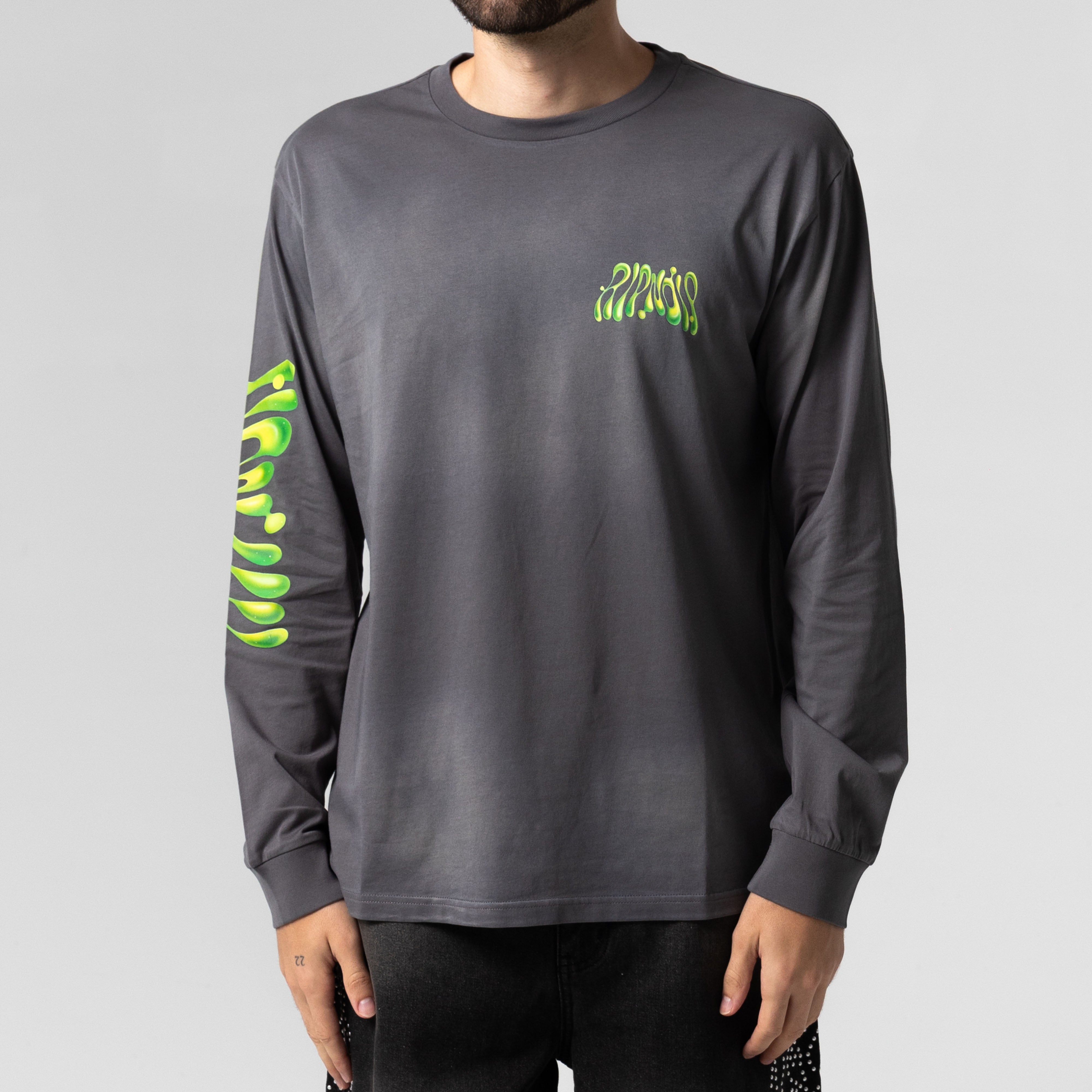 RIPNDIP Lava Lamp LS (Charcoal Vintage Wash)