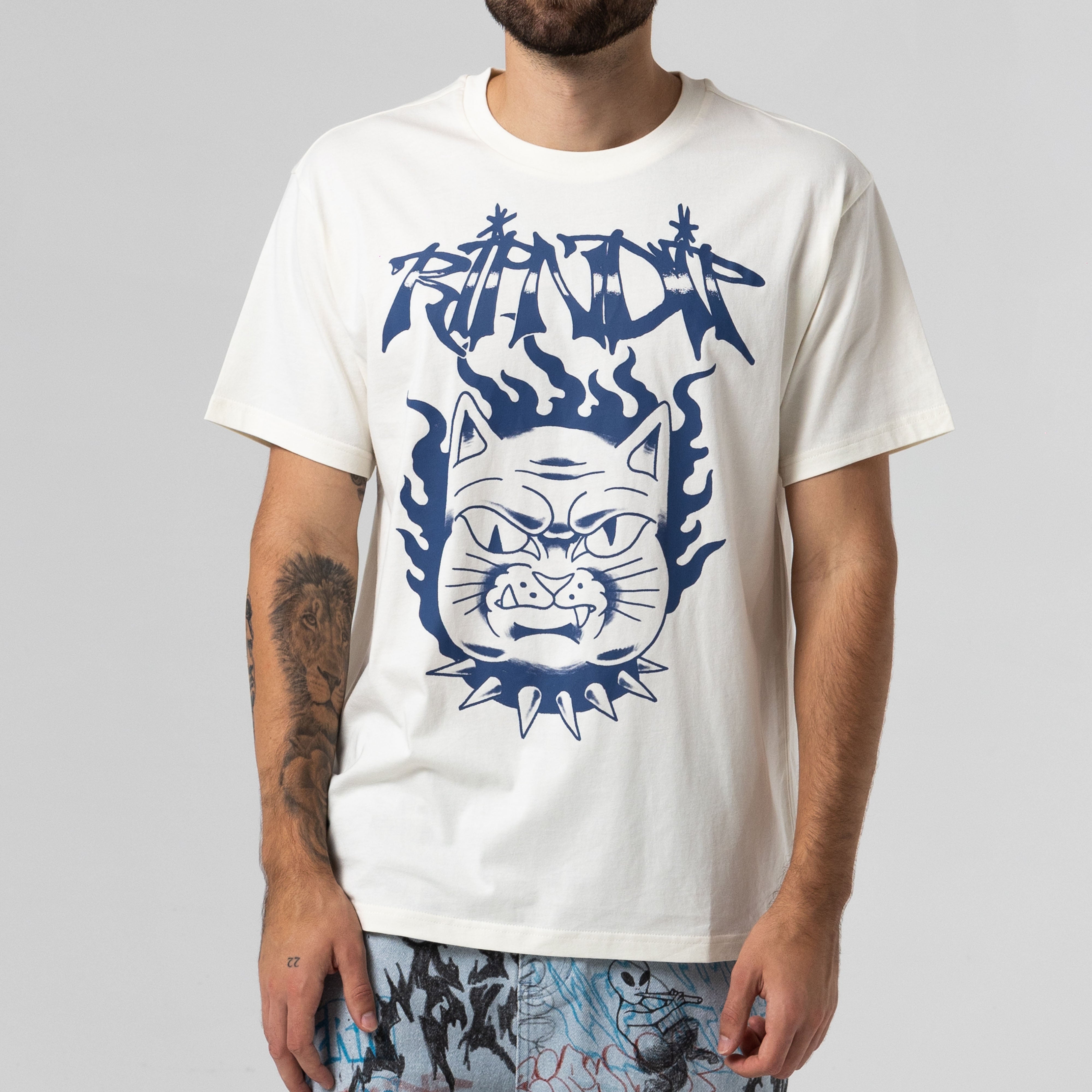 RIPNDIP The Happiest Cat Tee (Bone)