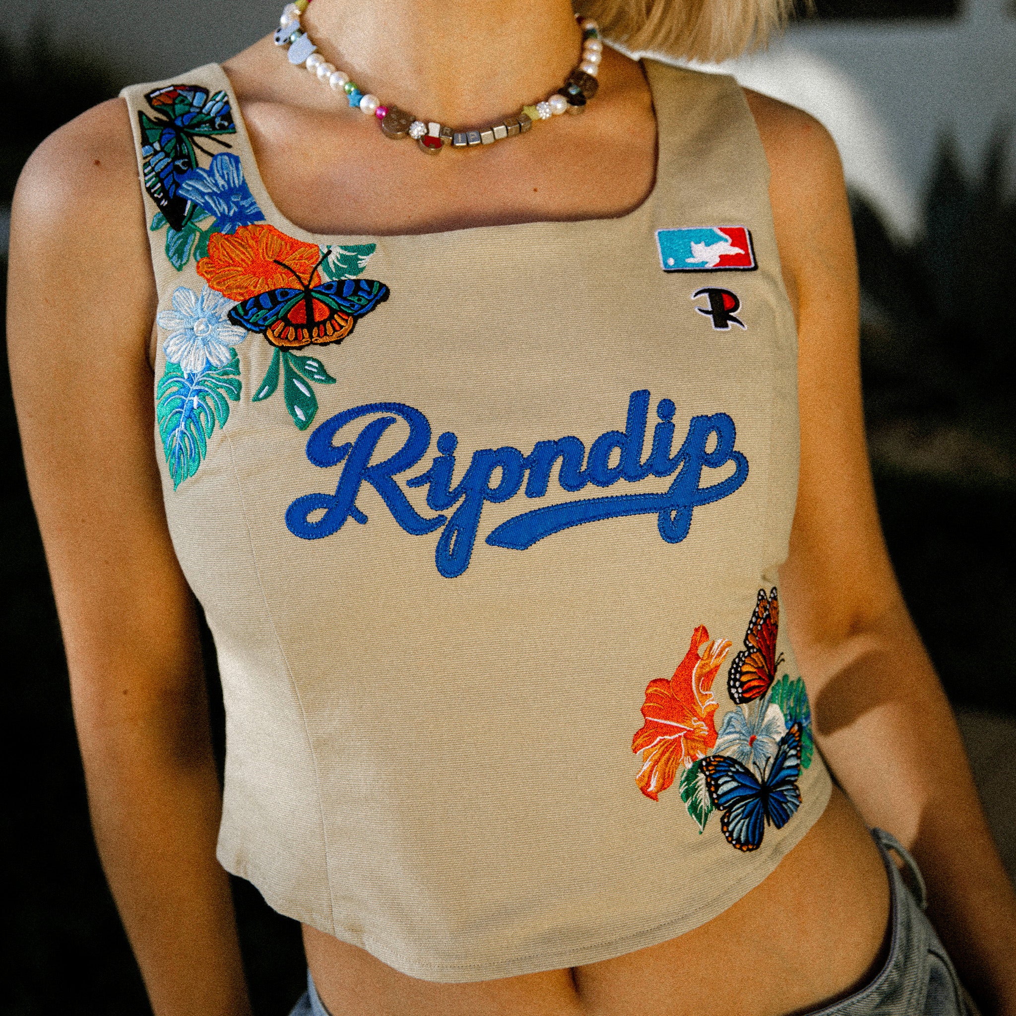 RIPNDIP Los Ripndip Corset Top (Khaki)