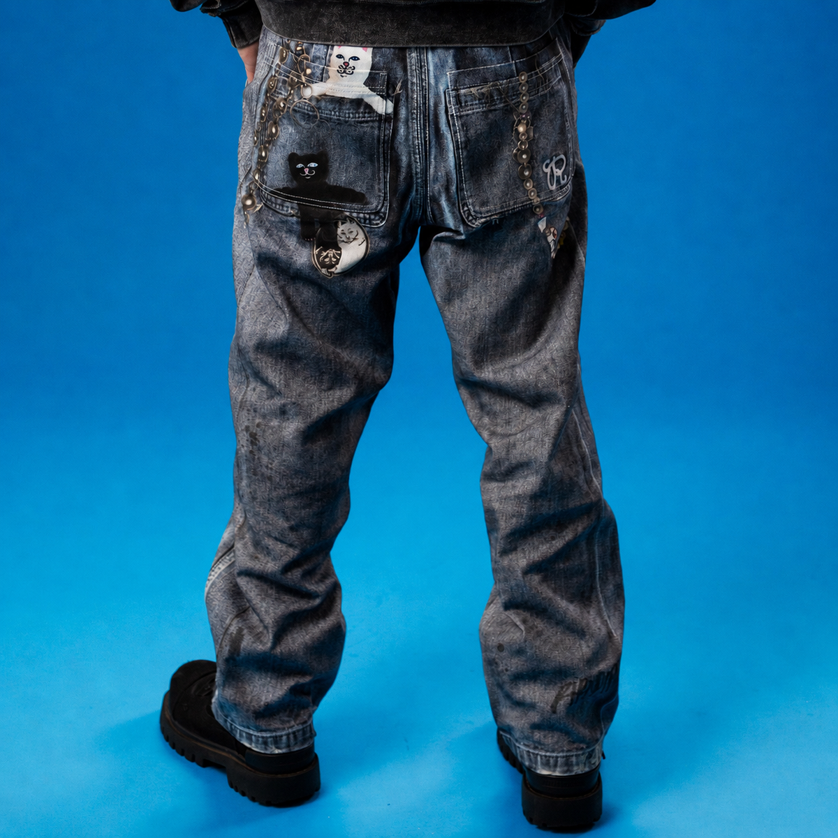 RIPNDIP Real Straight Leg Denim Pants (Light Wash)