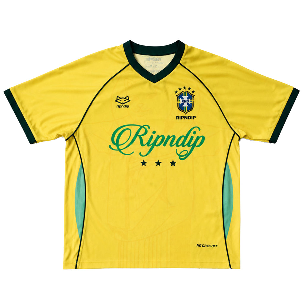 RND Cup Brazil Soccer Jersey (Yellow/Green) – RIPNDIP