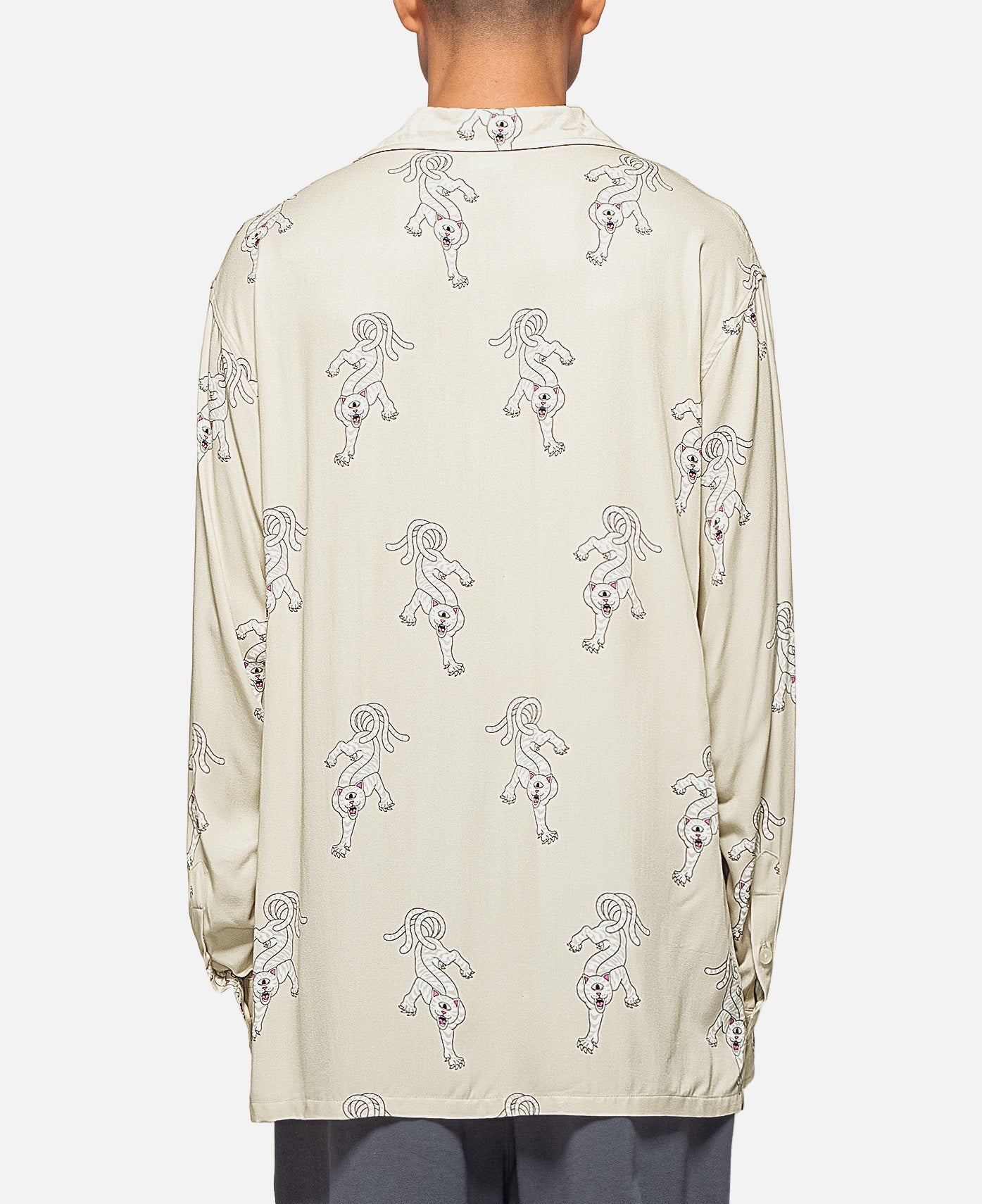 RIPNDIP Ripndip x Clottee Long Sleeve Button Up (Grey)