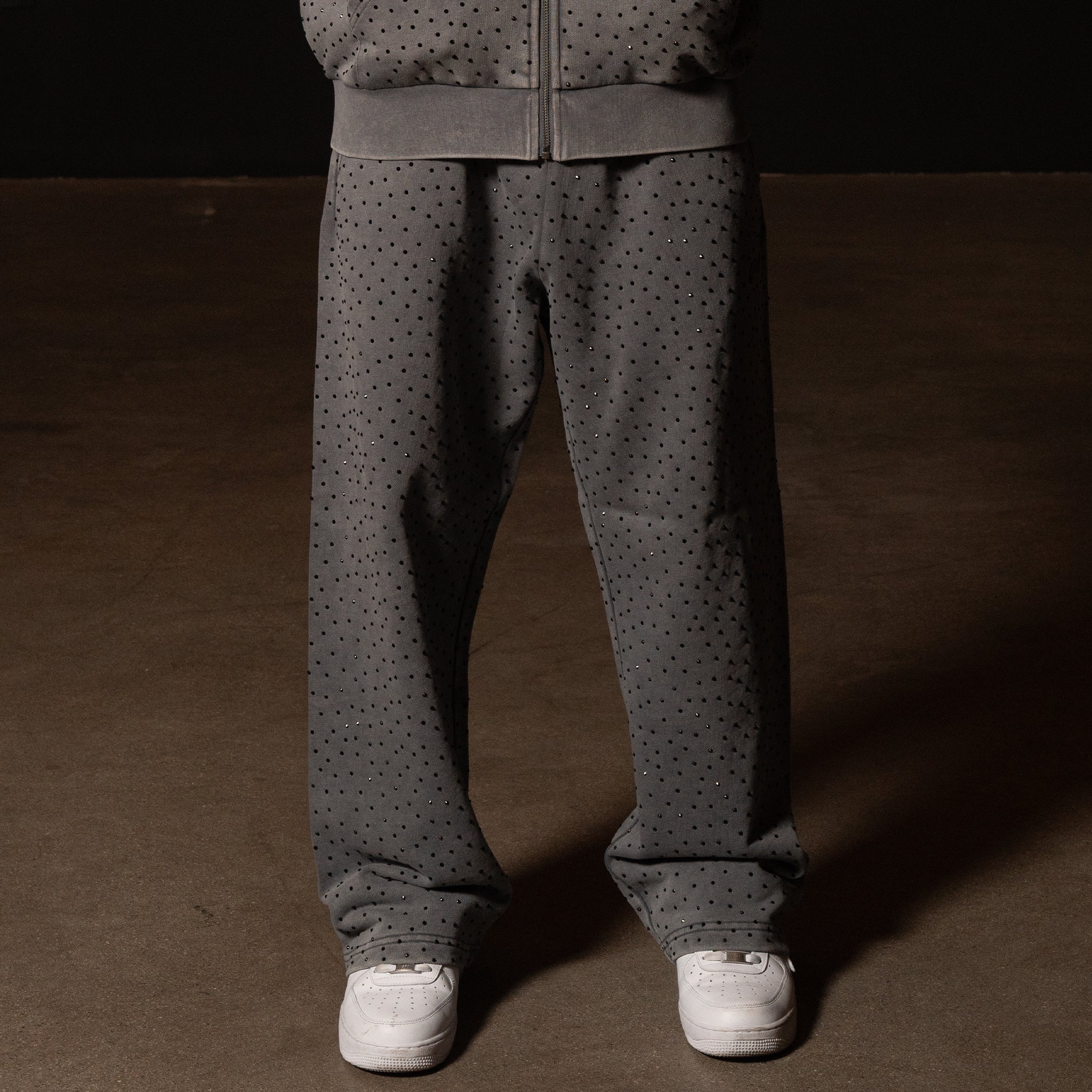 RIPNDIP RIPNGEMS Straight Leg Sweatpants (Charcoal Wash)