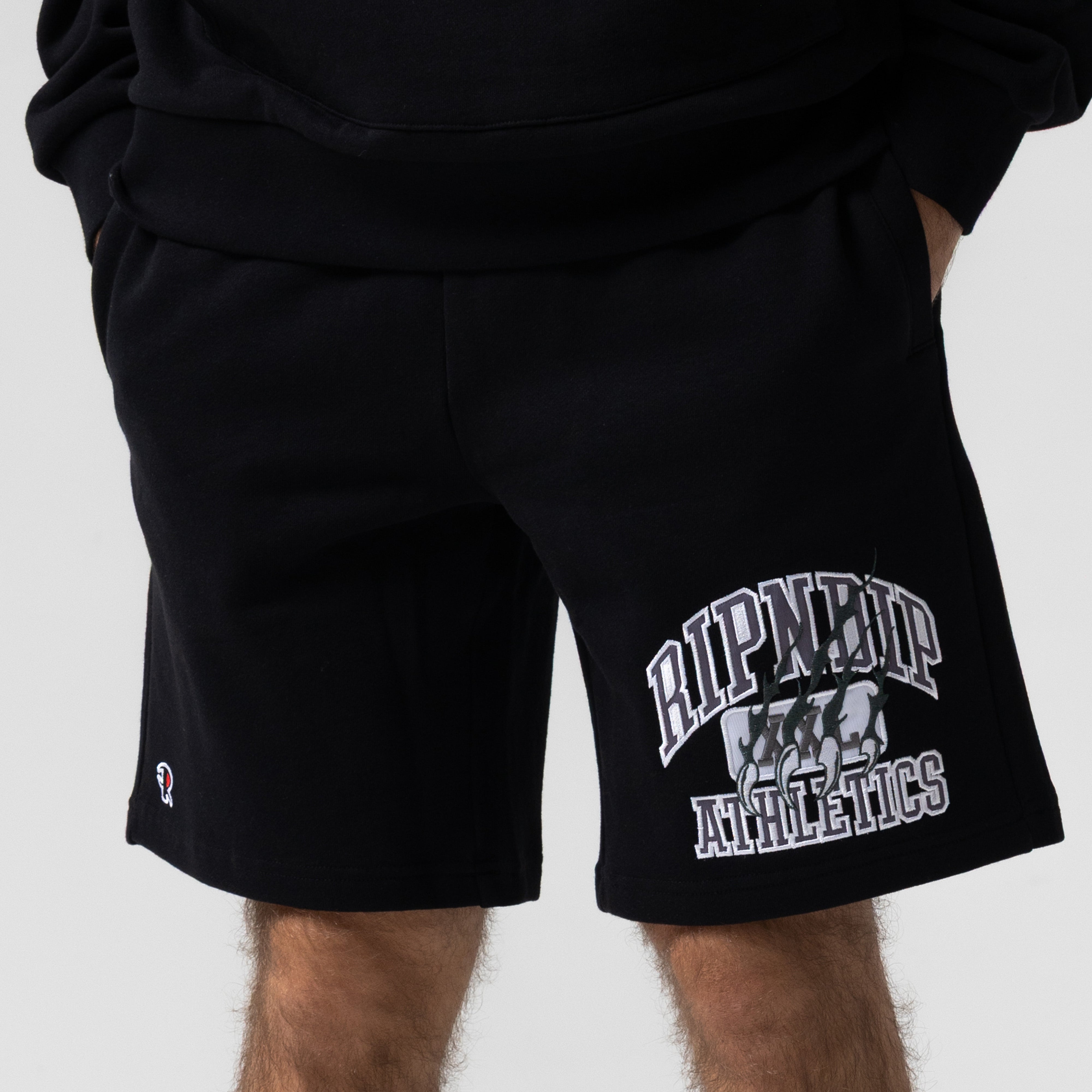 RIPNDIP RIPNDIP Athletics Sweat Shorts (Black)