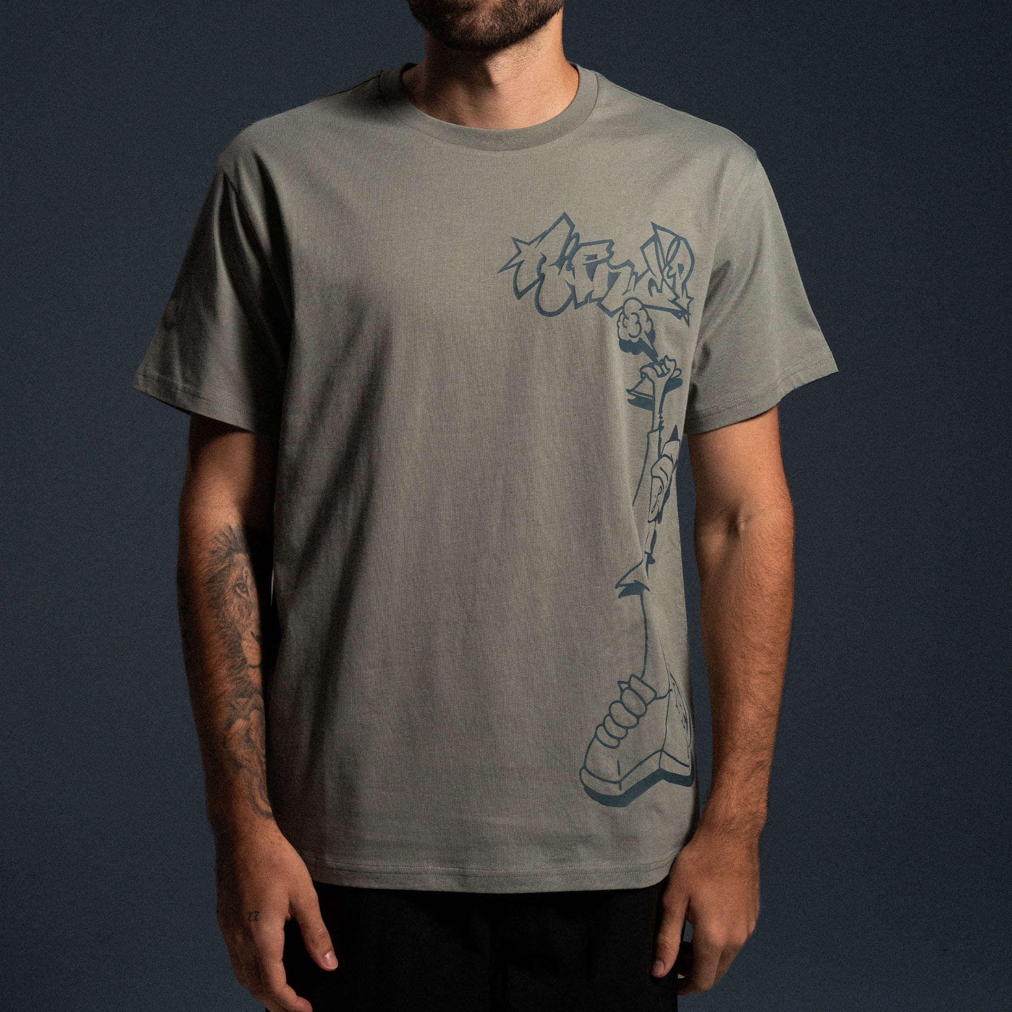 RIPNDIP Hard In Da Paint Tee (Dusty Sage)