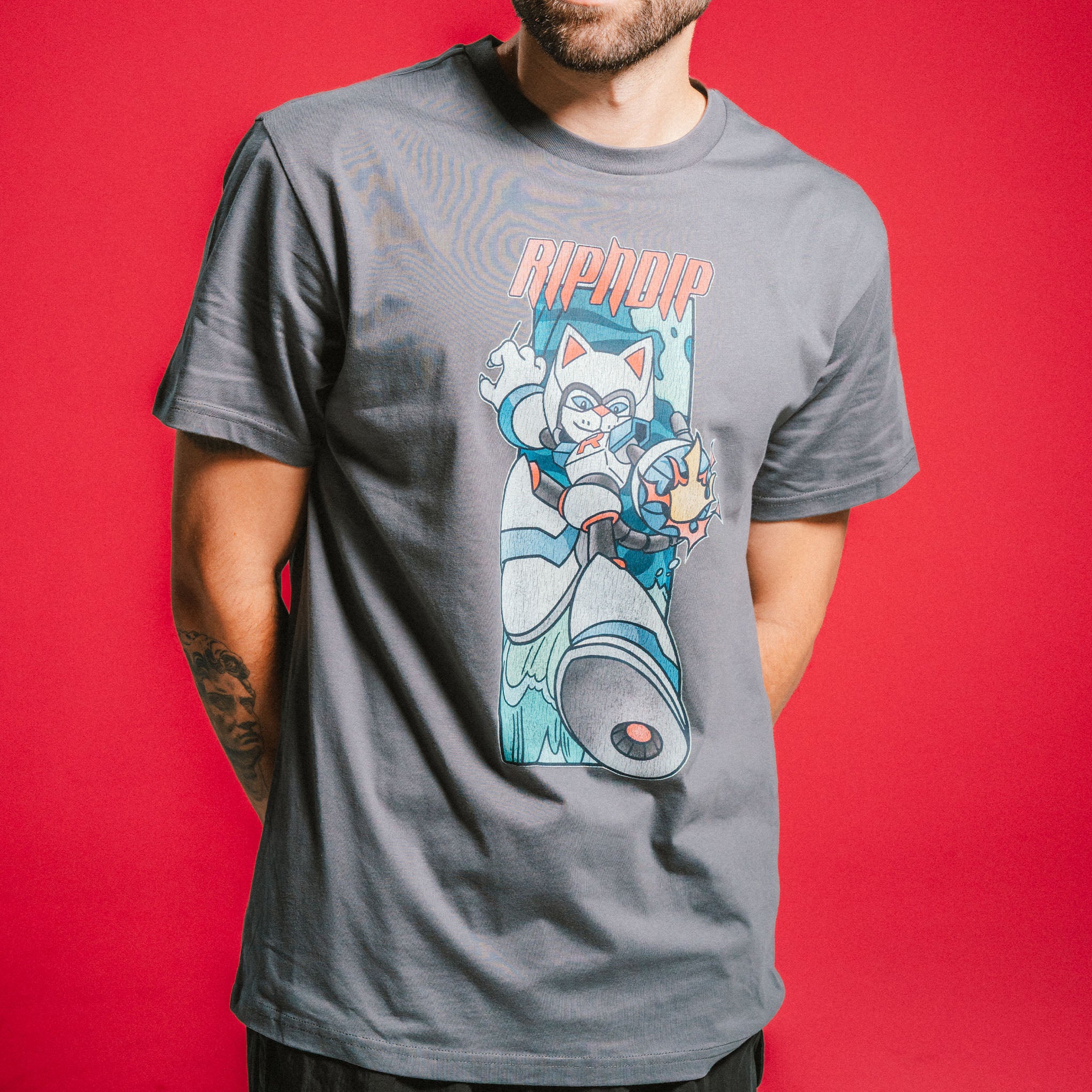 RIPNDIP Rokkunerm Tee (Charcoal)