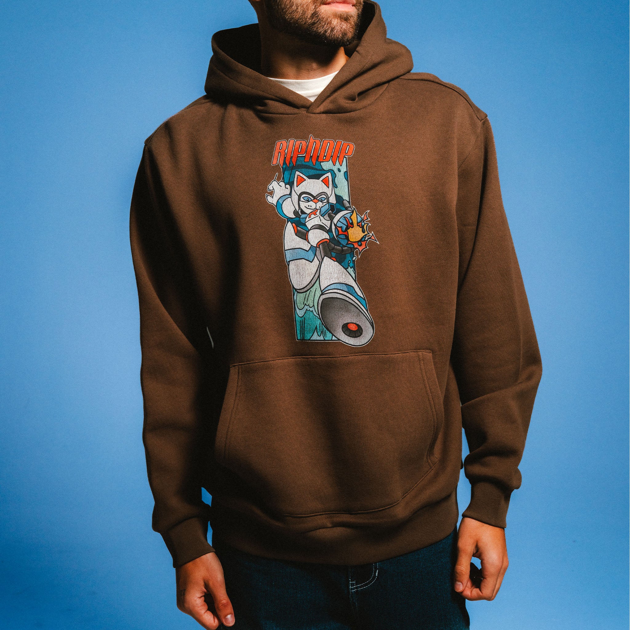 RIPNDIP Rokkunerm Hoodie (Dusty Brown)