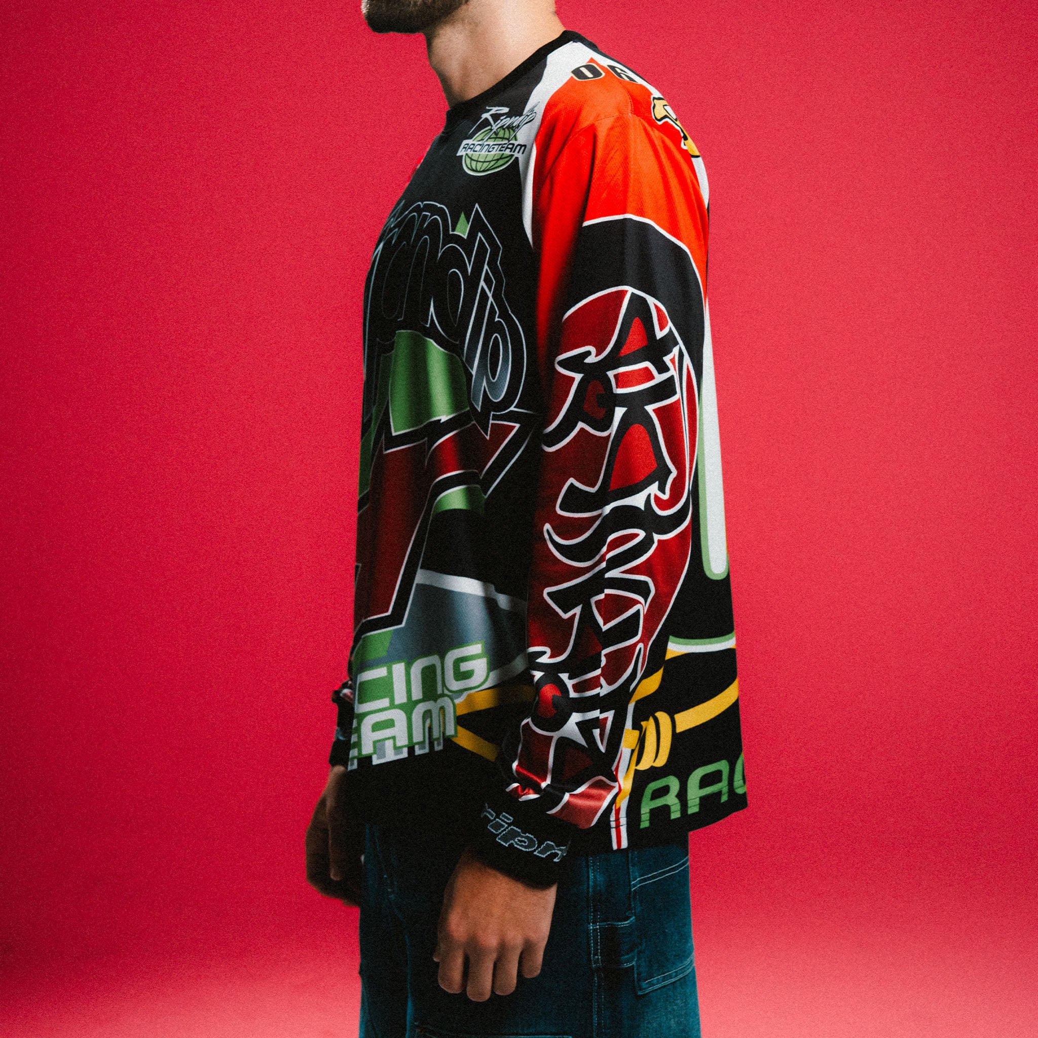 RIPNDIP RIPNDIP All-Star Long Sleeve Jersey (Red / Black)