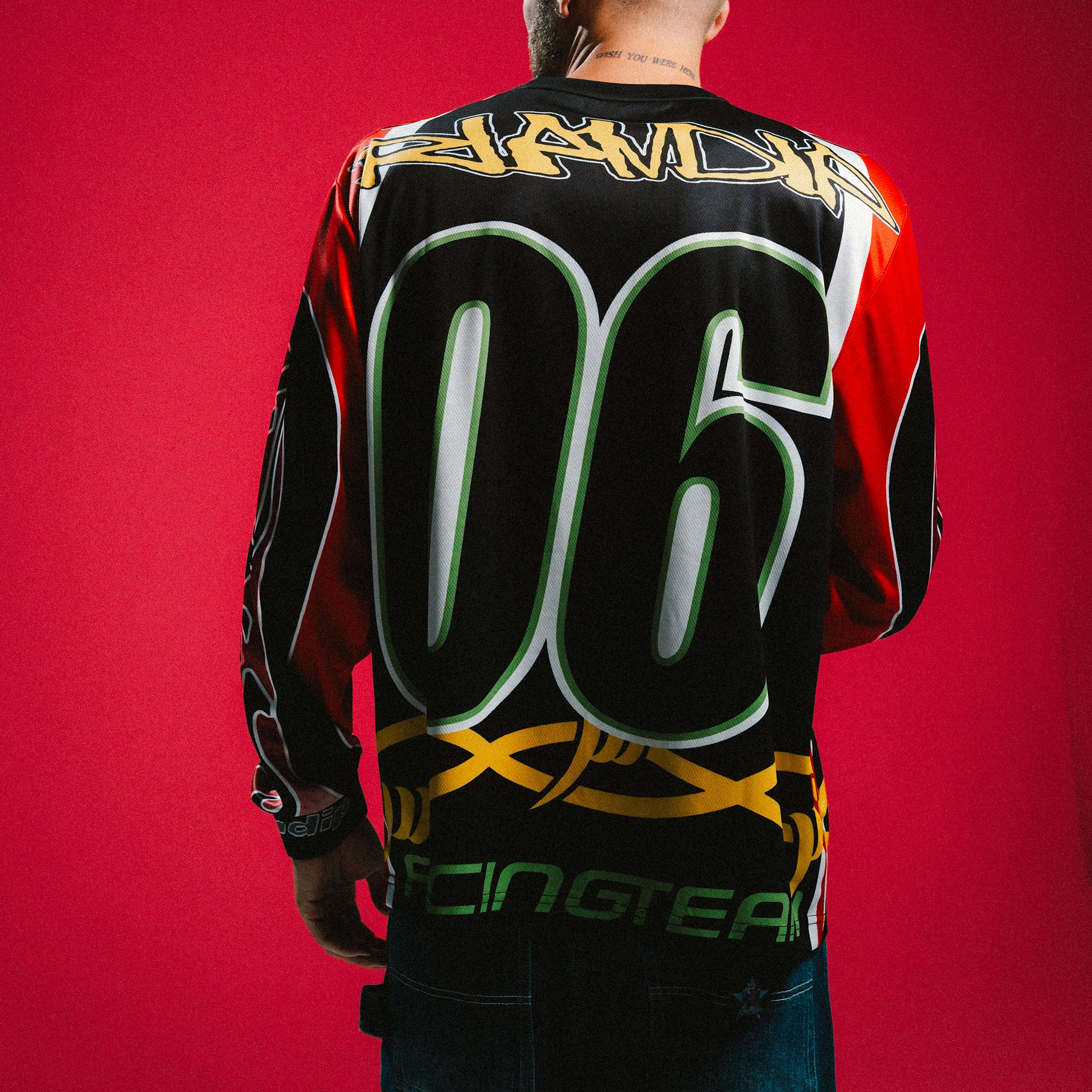 RIPNDIP RIPNDIP All-Star Long Sleeve Jersey (Red / Black)