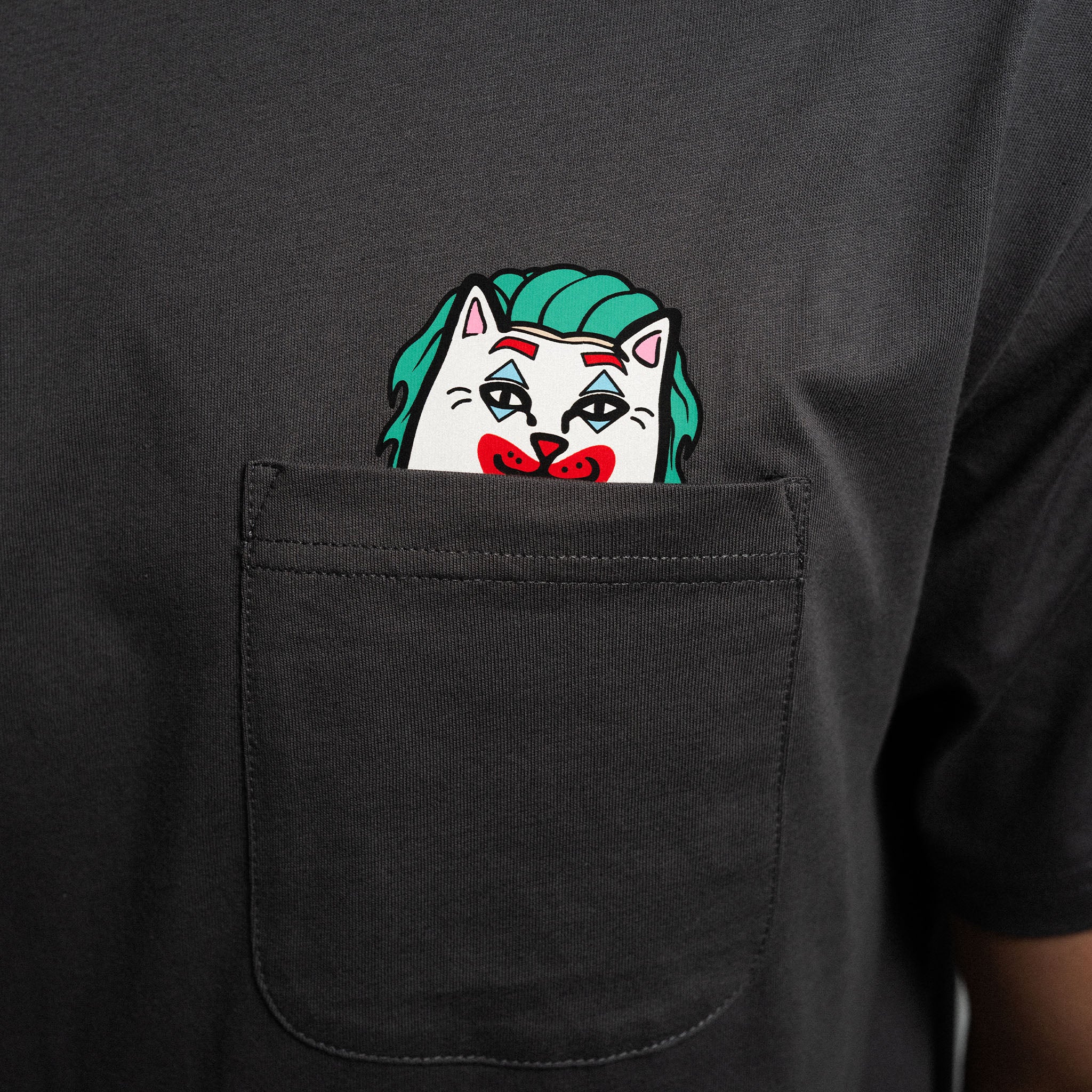 RIPNDIP Why So Nermal? Pocket Tee (Charcoal)