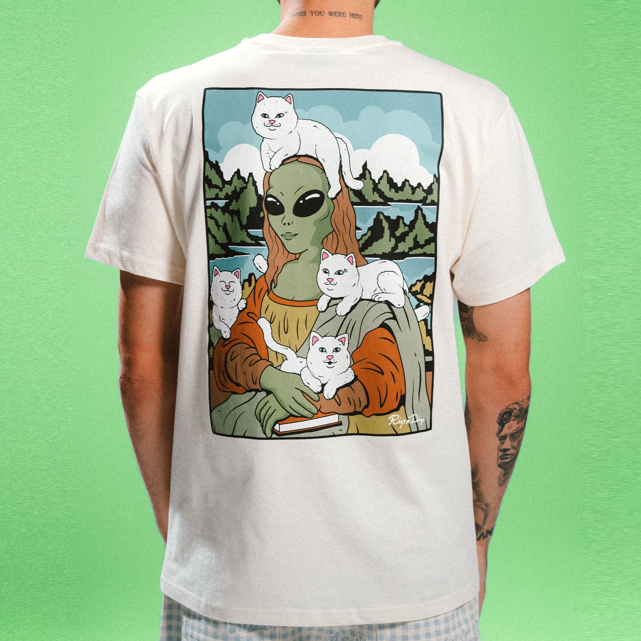 RIPNDIP Here All Along Tee (Bone)