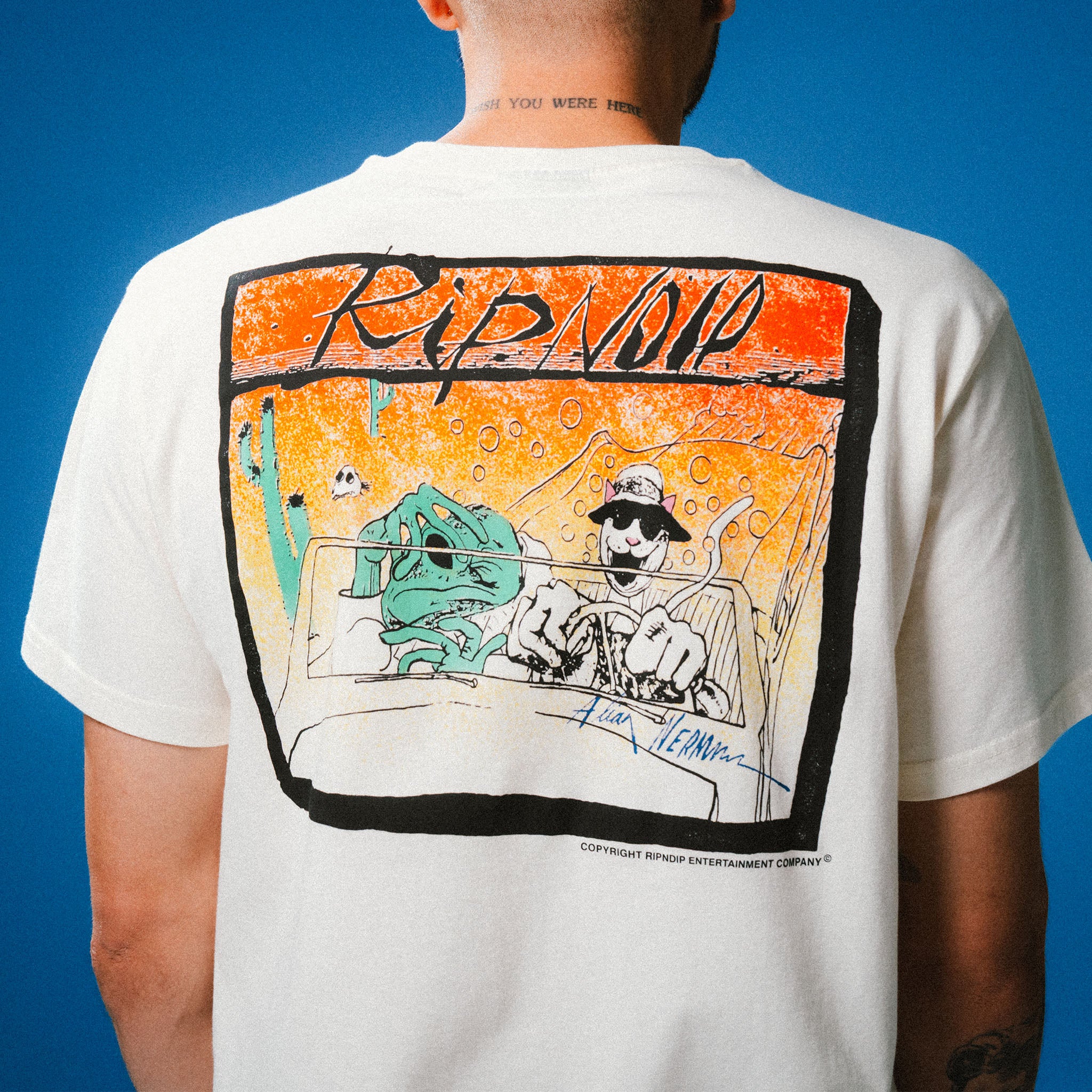 RIPNDIP Drive Thru Tee (Bone)