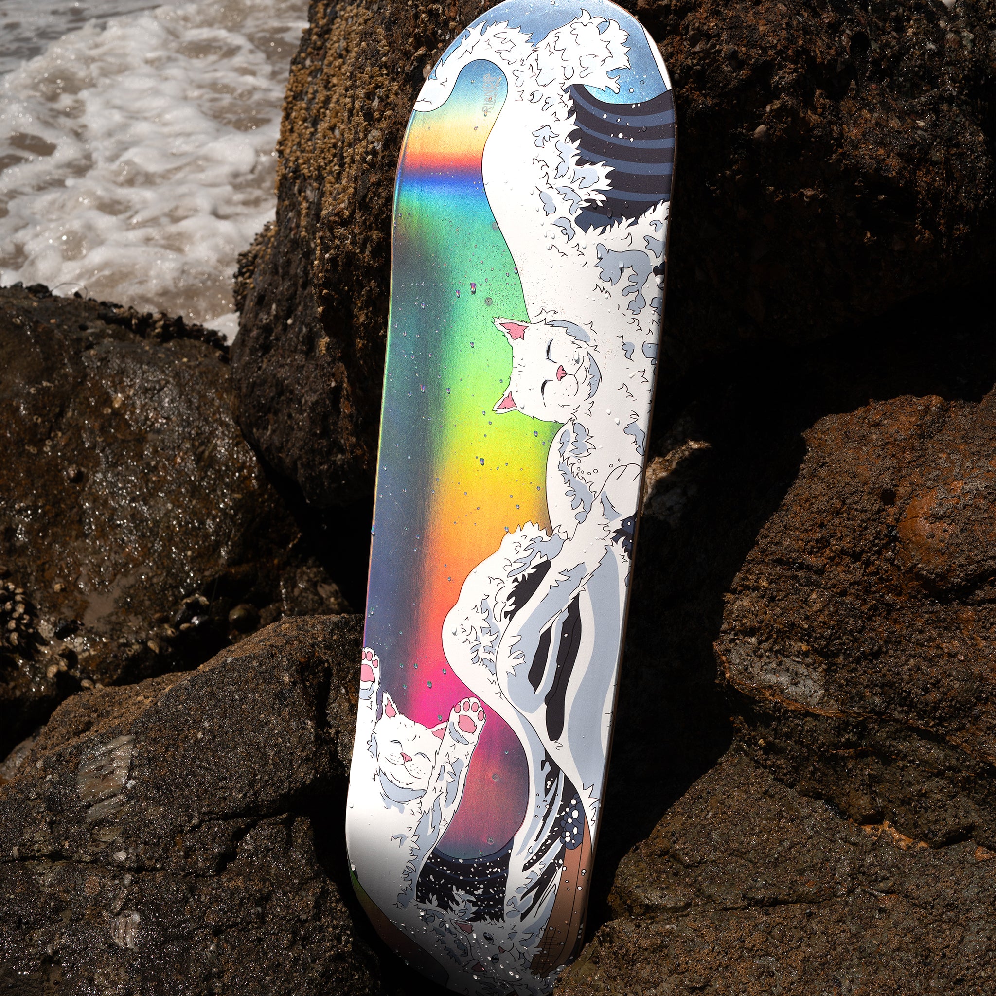 RIPNDIP Great Wave Of Nerm Deck (Light Blue Holo)