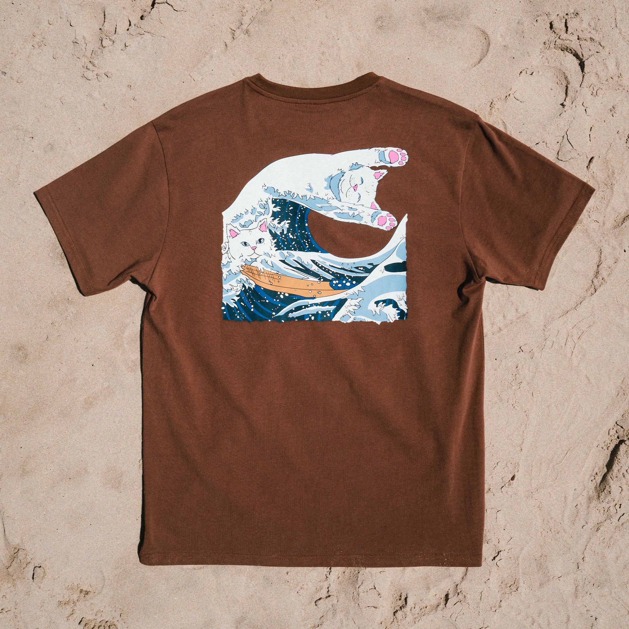RIPNDIP Great Wave Of Nerm Tee (Brown)