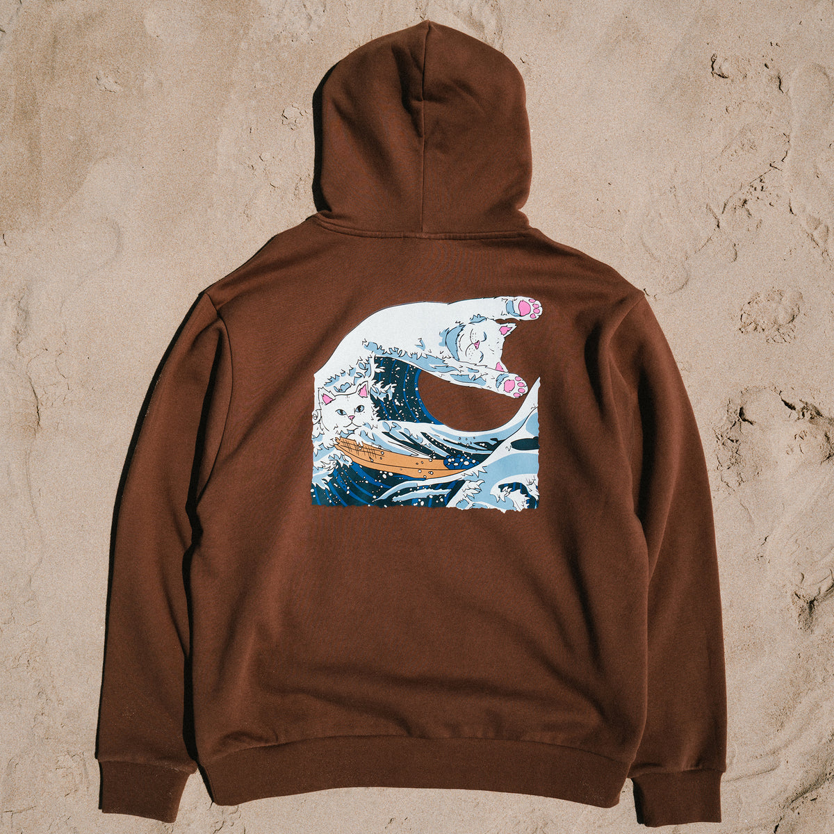 RIPNDIP Great Wave Of Nerm Hoodie (Brown)
