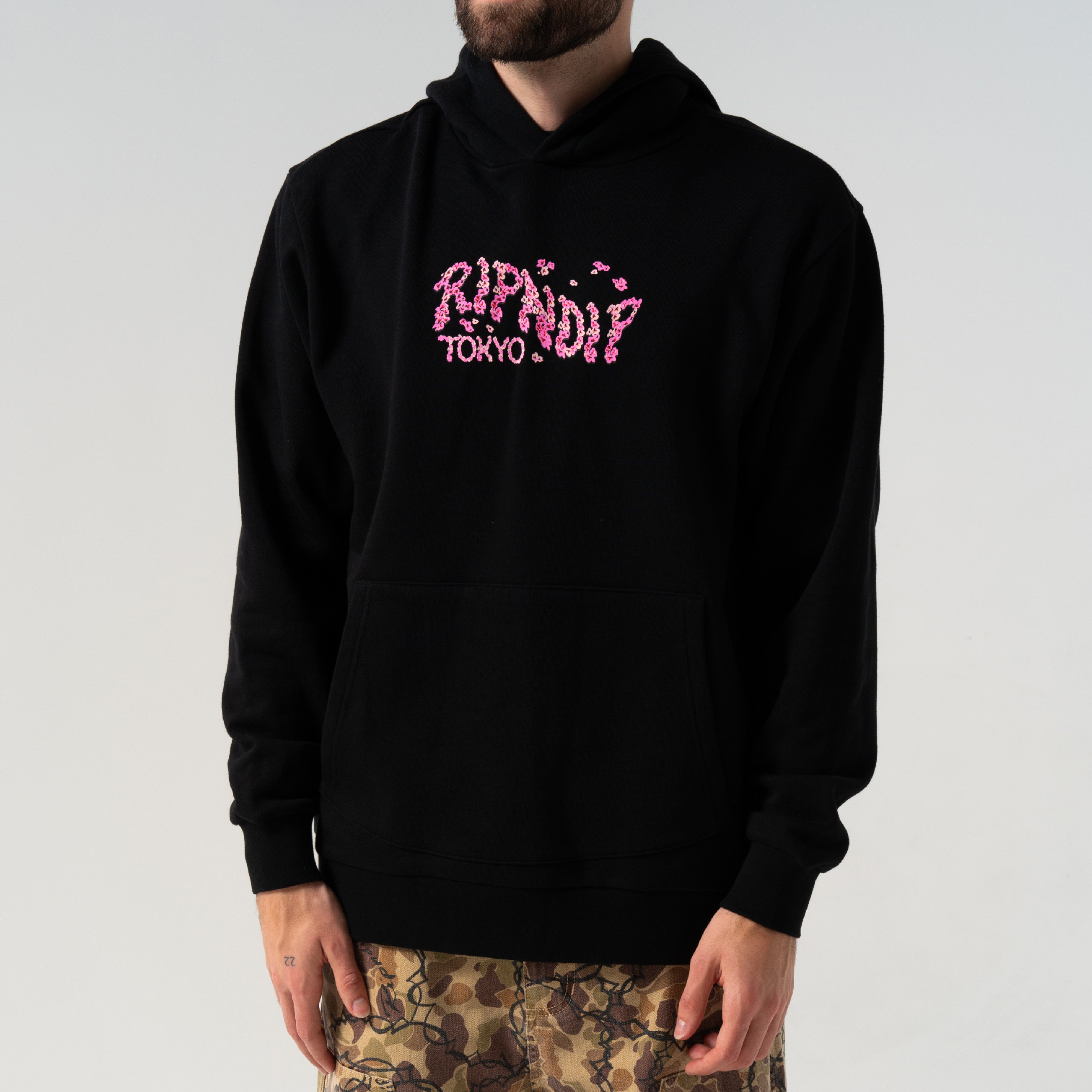 Cherry Blossom Hoodie (Black) – RIPNDIP
