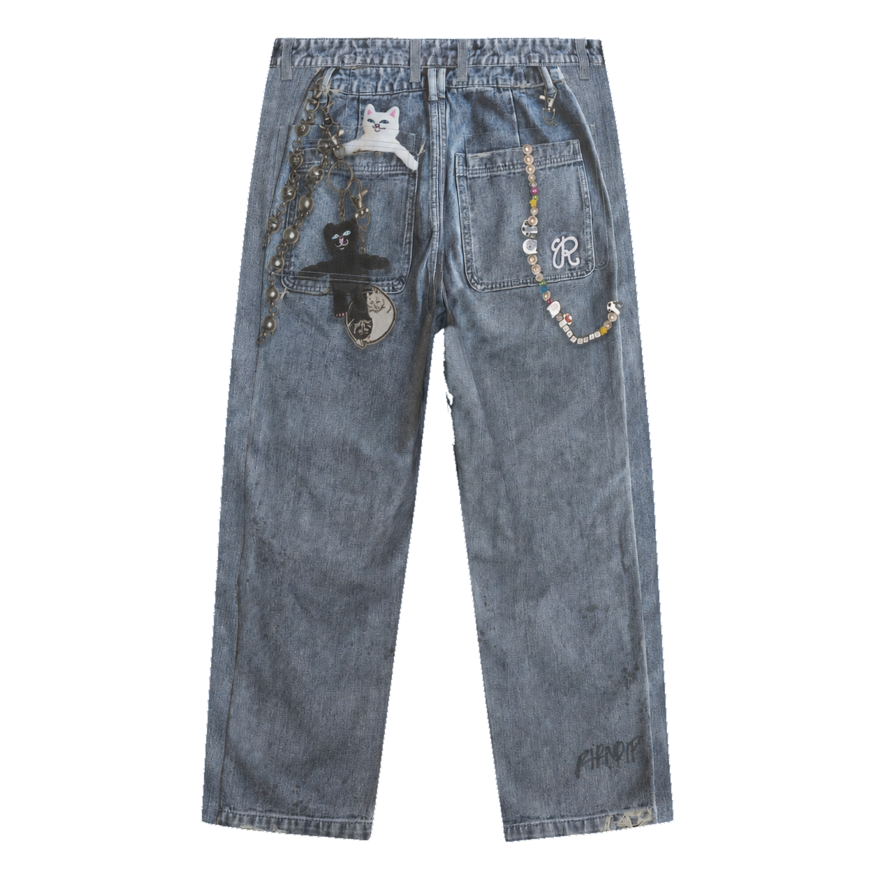 RIPNDIP Real Straight Leg Denim Pants (Light Wash)