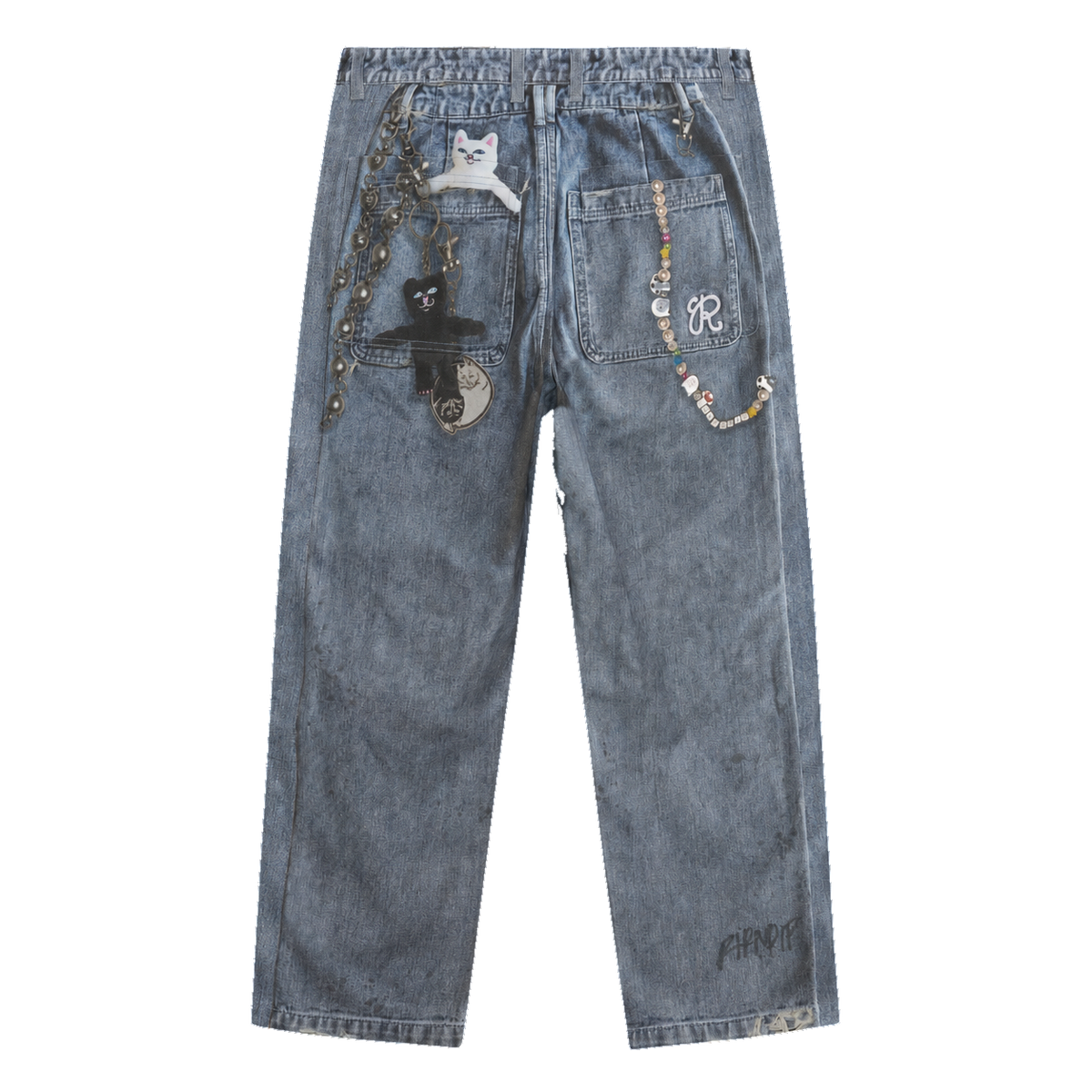 RIPNDIP Real Straight Leg Denim Pants (Light Wash)