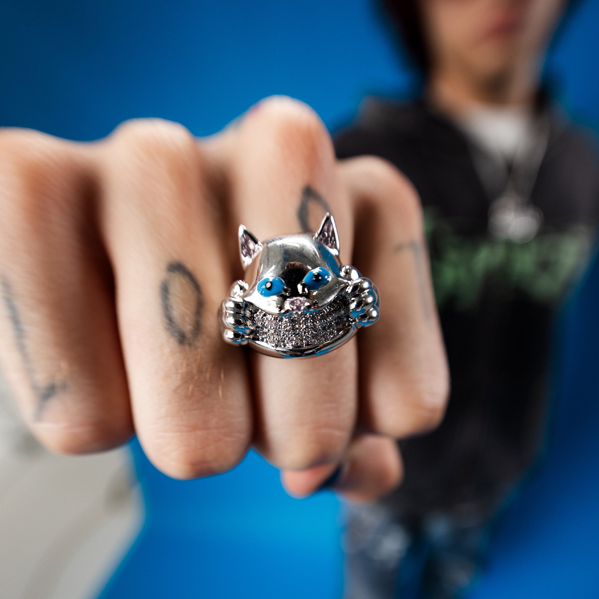 Ripndip x King Ice Nermal Ring (Silver) – RIPNDIP