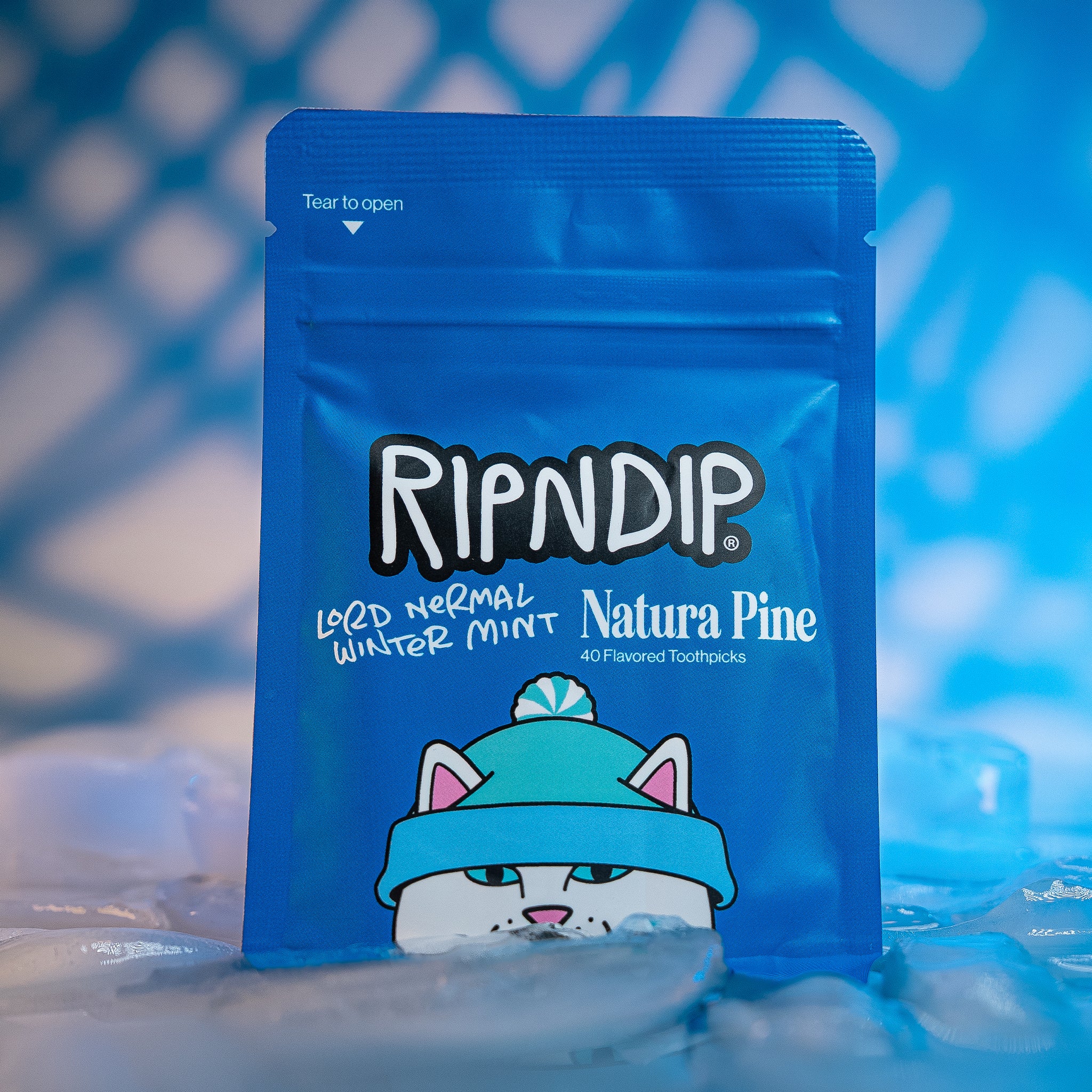RIPNDIP Lord Nermal Winter Mint Flavored Toothpick Pouch (White)