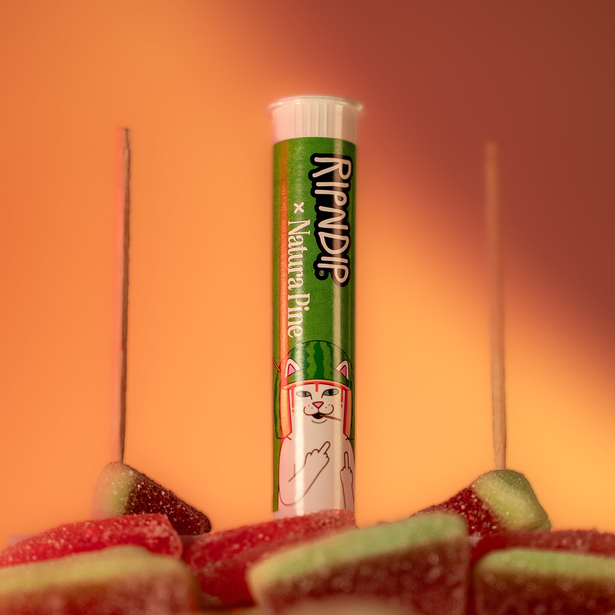 RIPNDIP Sour Watermeowlon Flavored Toothpick Tube (White)