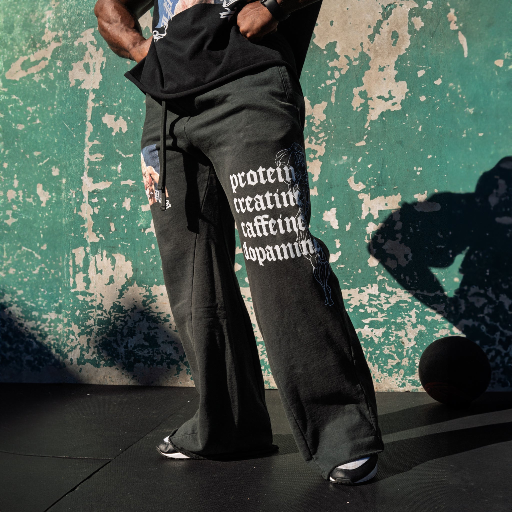 RIPNDIP Protein Straight Leg 500GSM Sweatpants (Gunmetal)