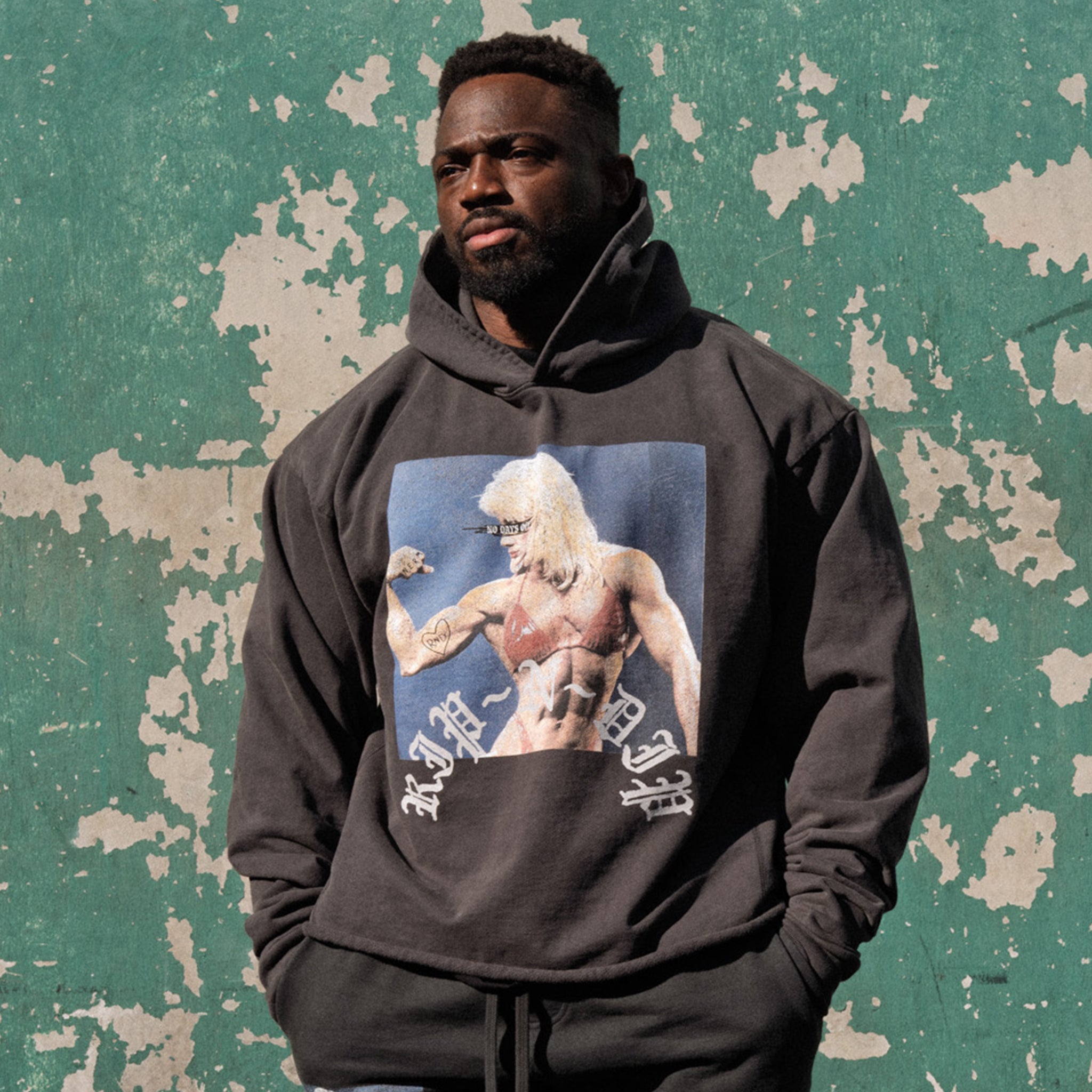RIPNDIP Protein Boxy Cropped 500GSM Hoodie (Gunmetal)