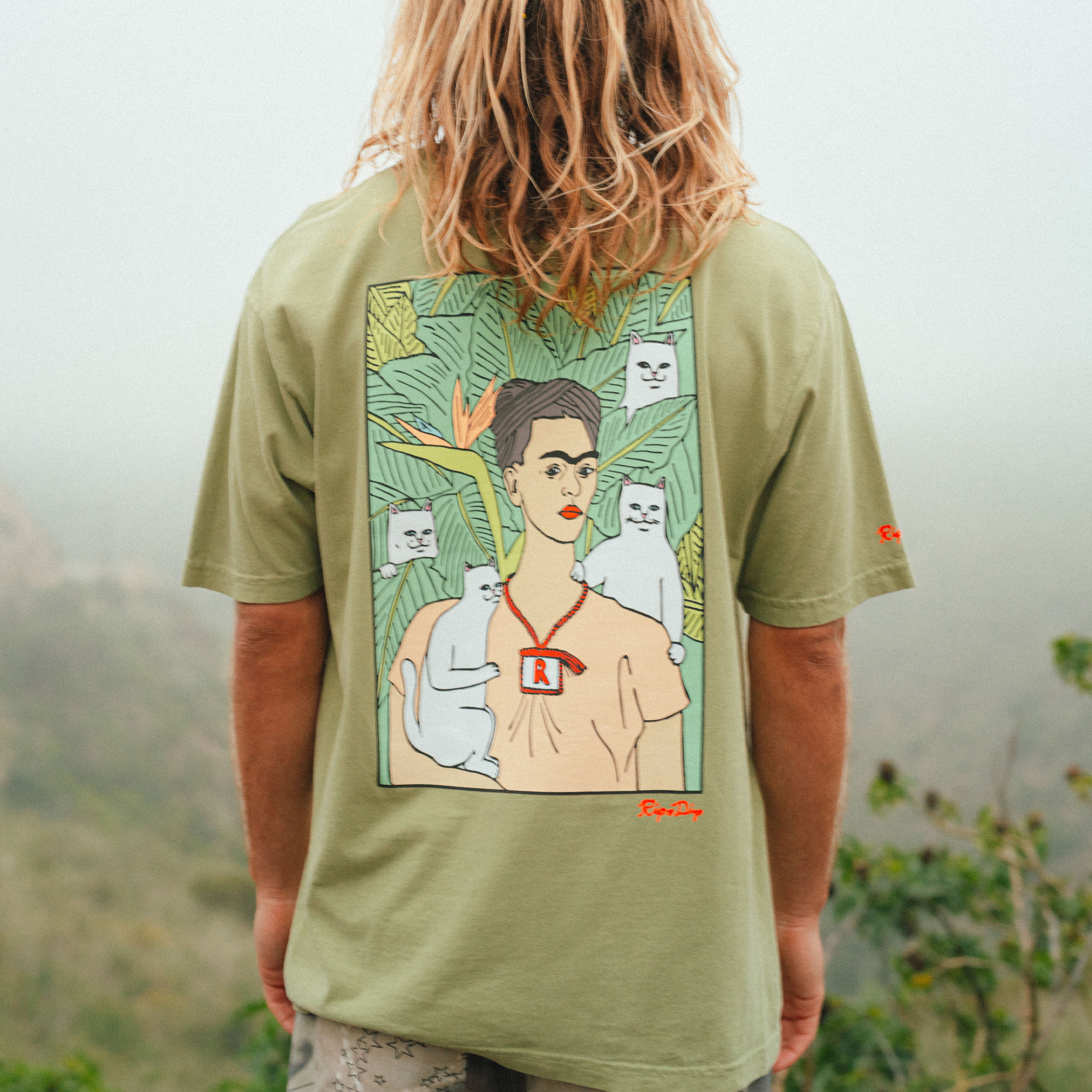 RIPNDIP Nermal Portrait Tee (Light Forest)