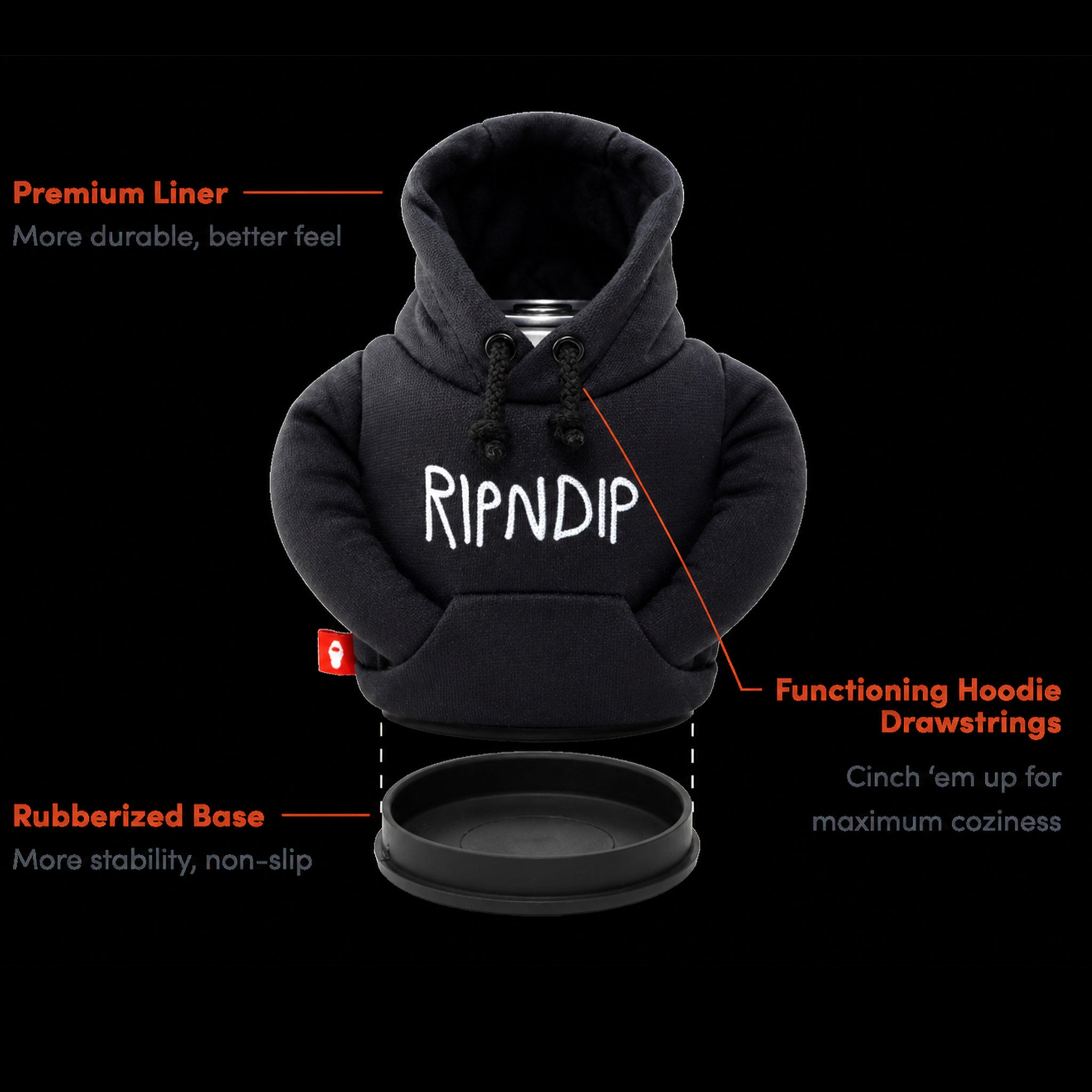 Puffin x Ripndip Lord Nermal Drinkwear Hoodie (Black)