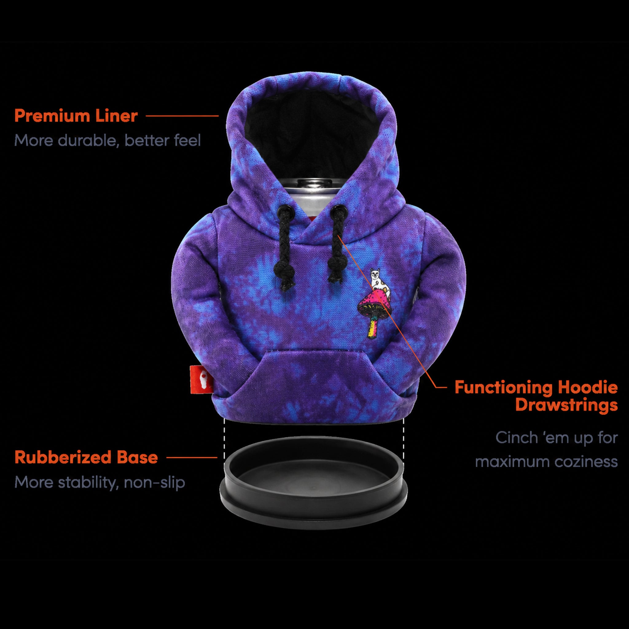 Puffin x Ripndip Psychedelic Drinkwear Hoodie (Blue Tie Dye)
