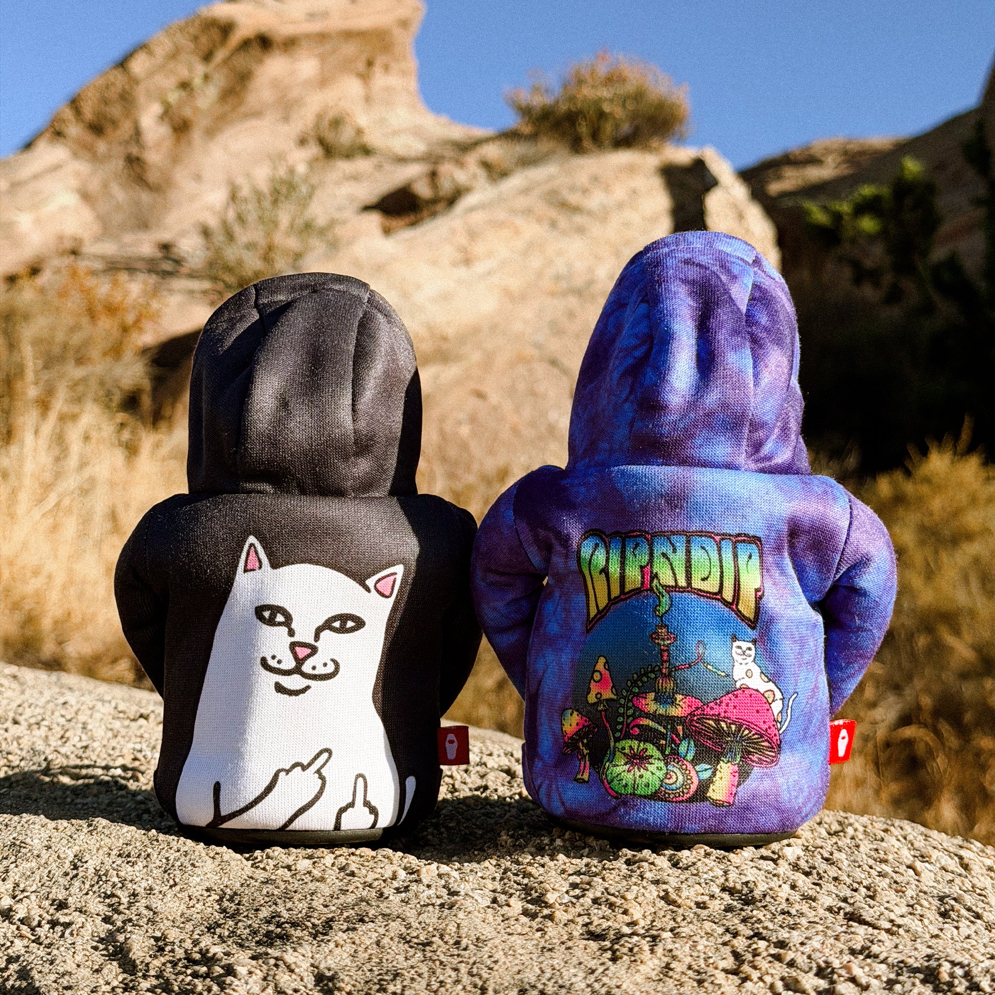 Puffin x Ripndip Psychedelic Drinkwear Hoodie (Blue Tie Dye)