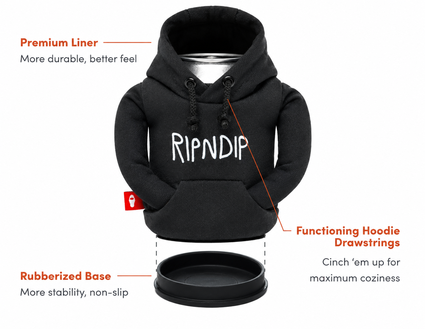 Puffin x Ripndip Lord Nermal Drinkwear Hoodie (Black)