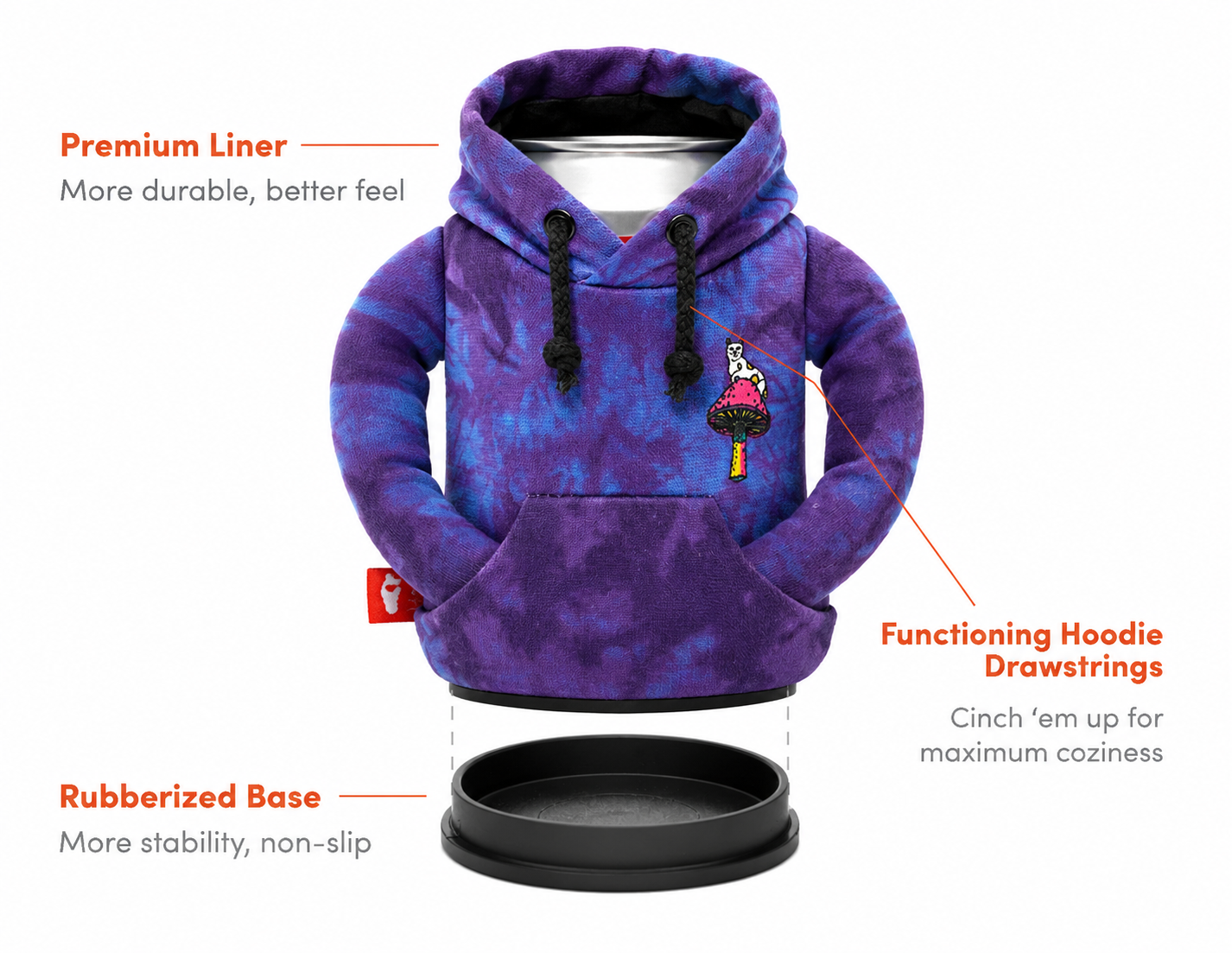 Puffin x Ripndip Psychedelic Drinkwear Hoodie (Blue Tie Dye)
