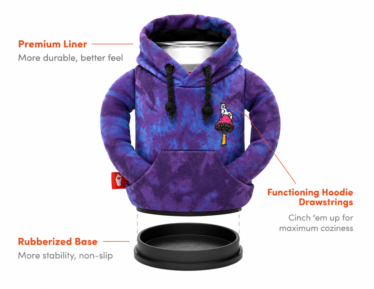Puffin x Ripndip Psychedelic Drinkwear Hoodie (Blue Tie Dye)