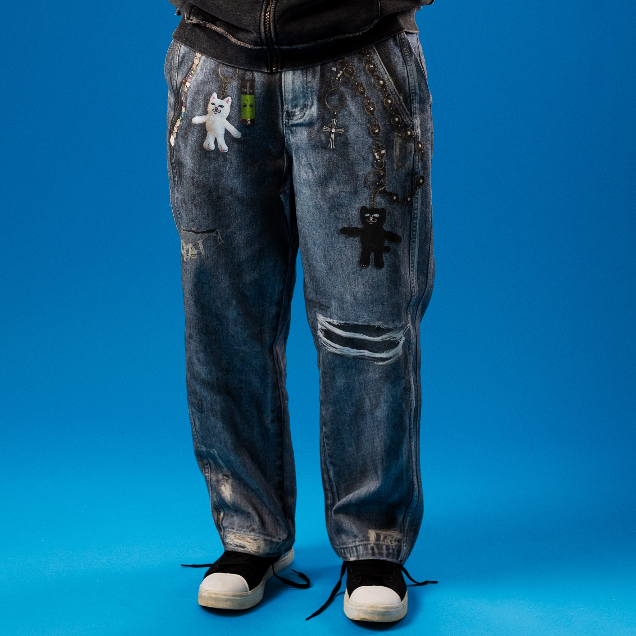 RIPNDIP Real Straight Leg Denim Pants (Light Wash)