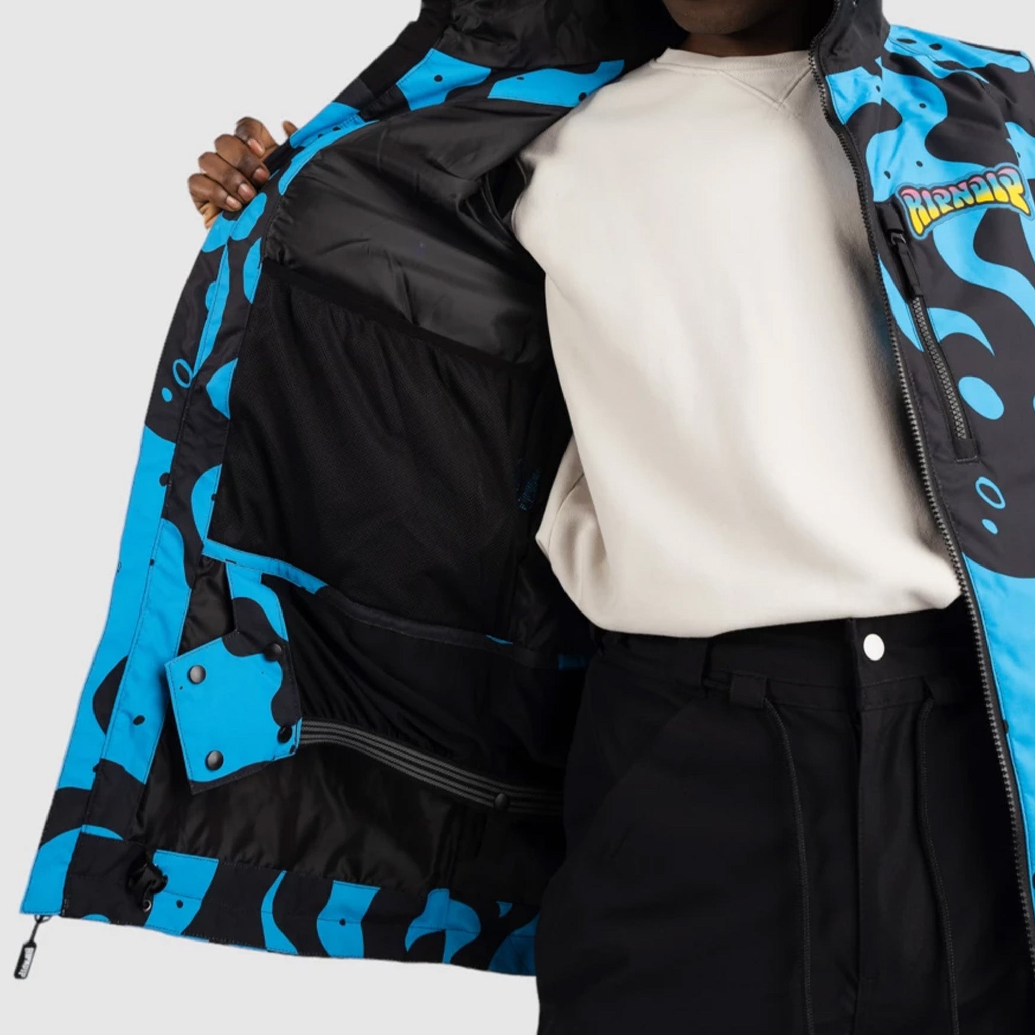 Psychedelic 2.0 Snowboard Jacket (Black / Blue) – RIPNDIP