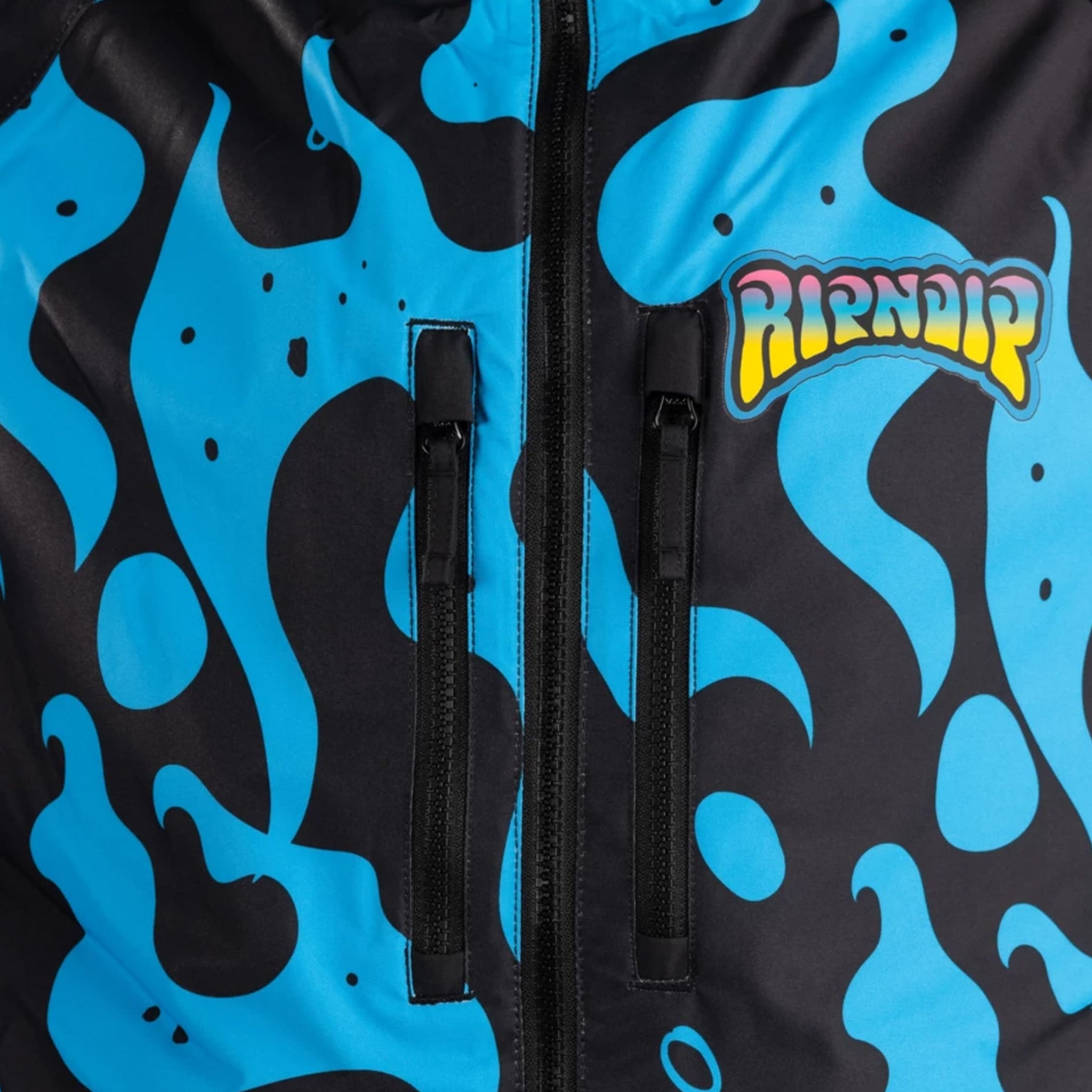 Psychedelic 2.0 Snowboard Jacket (Black / Blue) – RIPNDIP