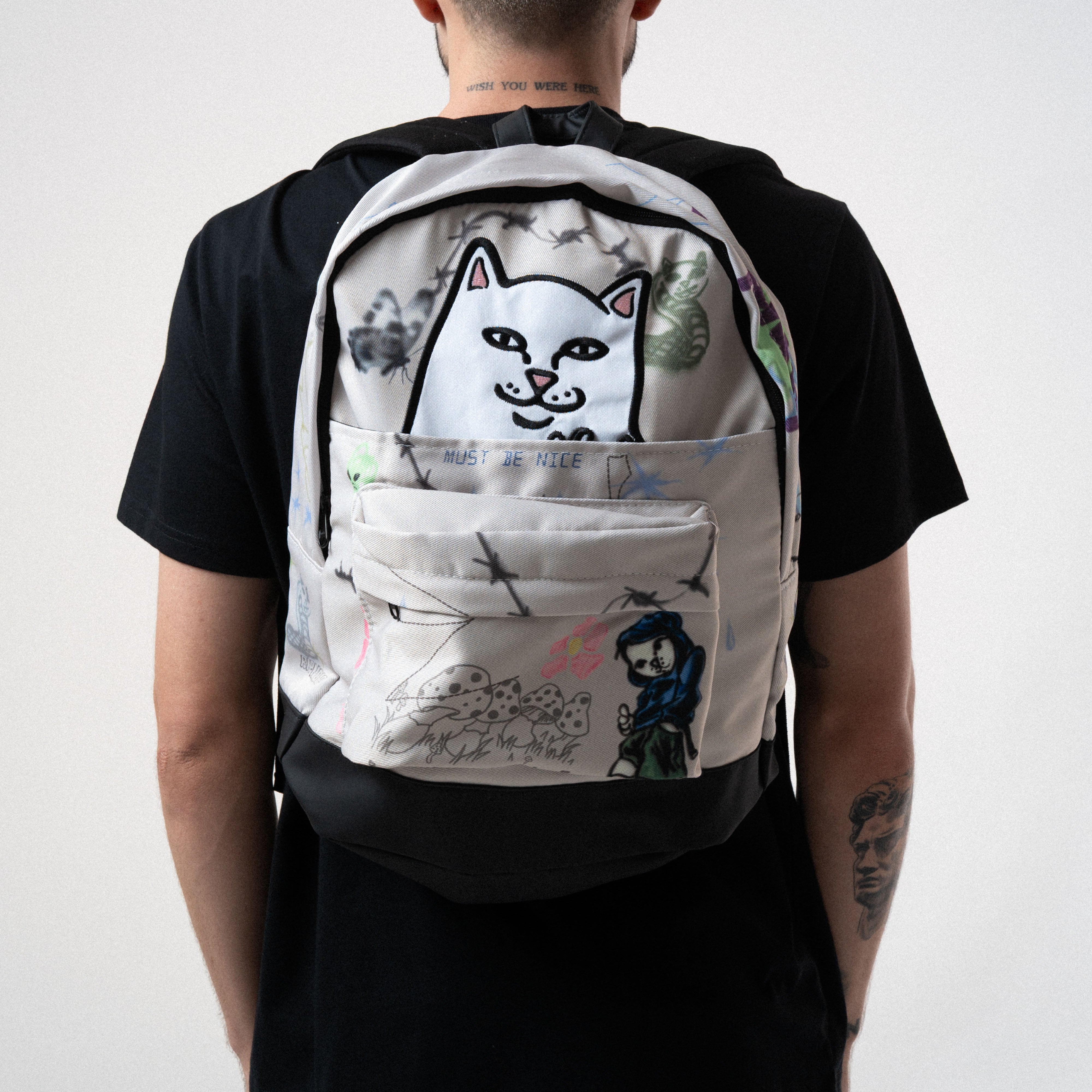 Goosebumps Velcro Backpack (Bone) – RIPNDIP