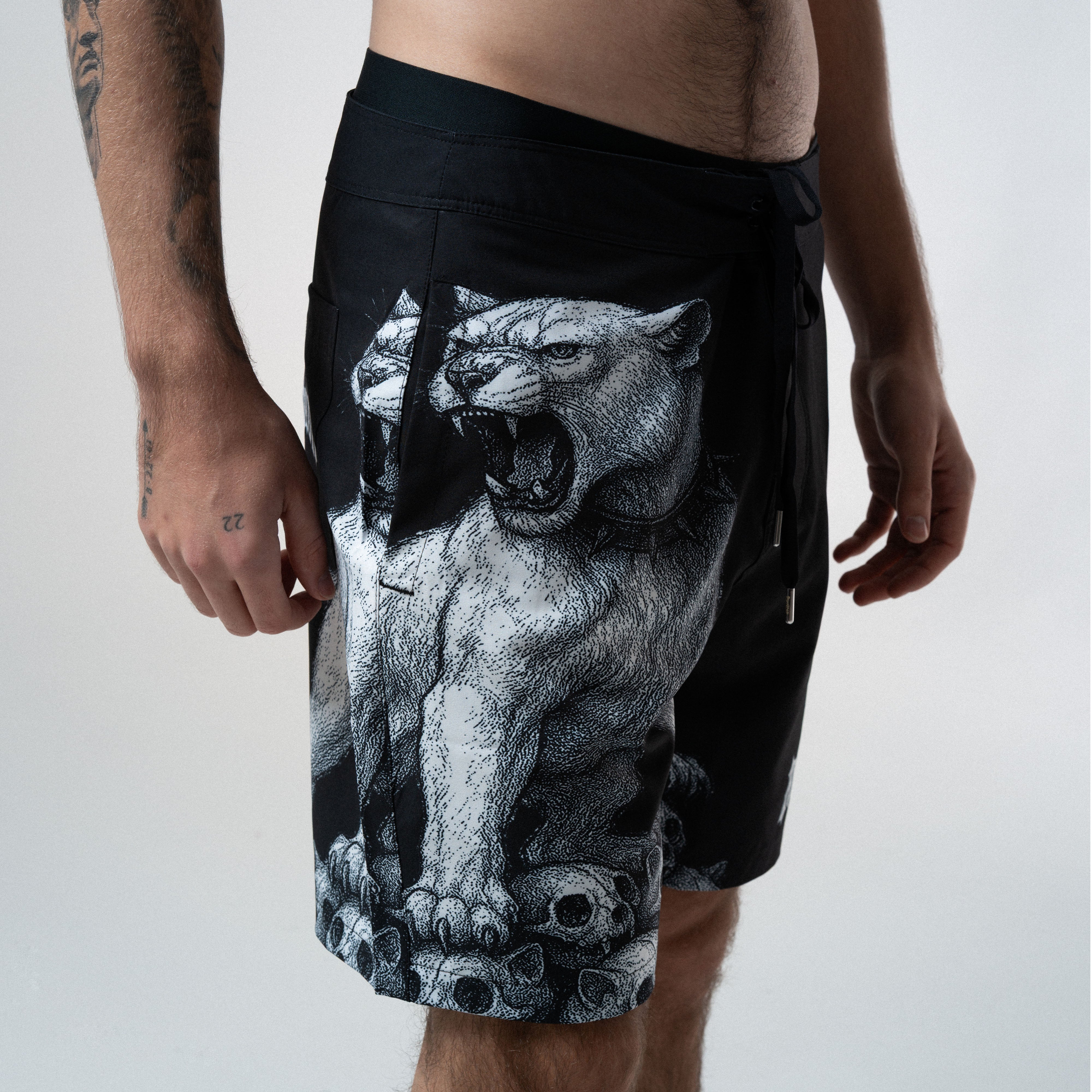 RIPNDIP Wasteland Swim Shorts (Black)