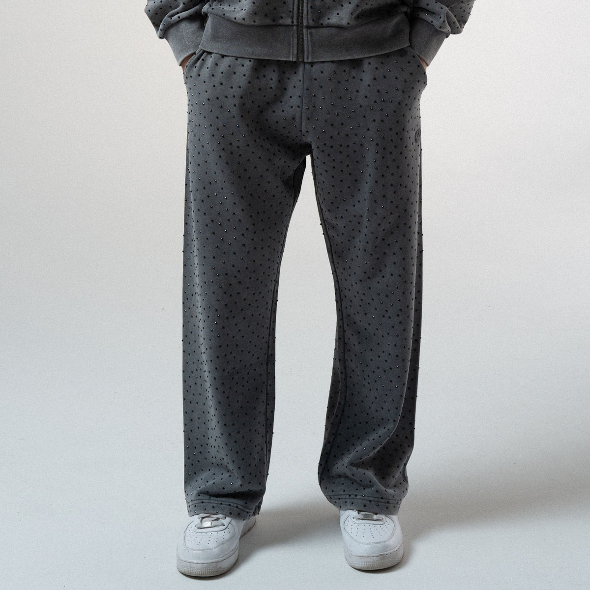 RIPNDIP RIPNGEMS Straight Leg Sweatpants (Charcoal Wash)
