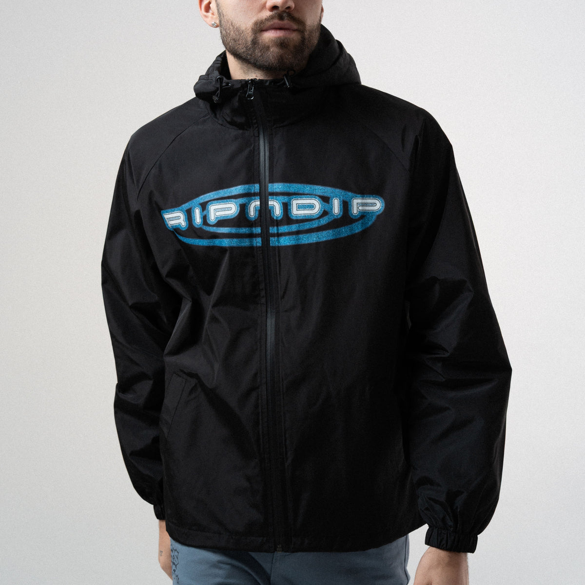 RIPNDIP Otis Zip Up Hooded Jacket (Black)