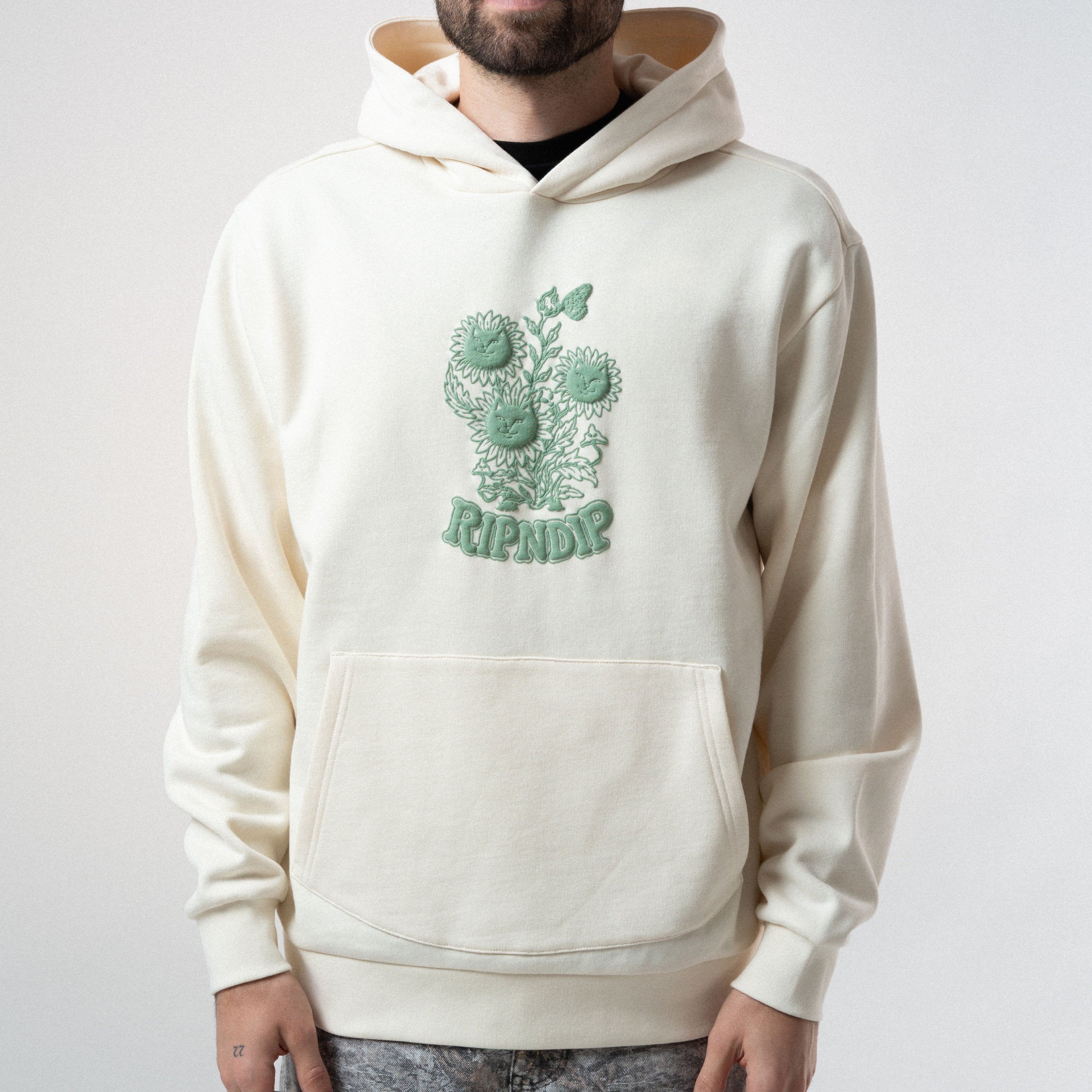RIPNDIP Where The Flowers Bloom Hoodie (Bone)