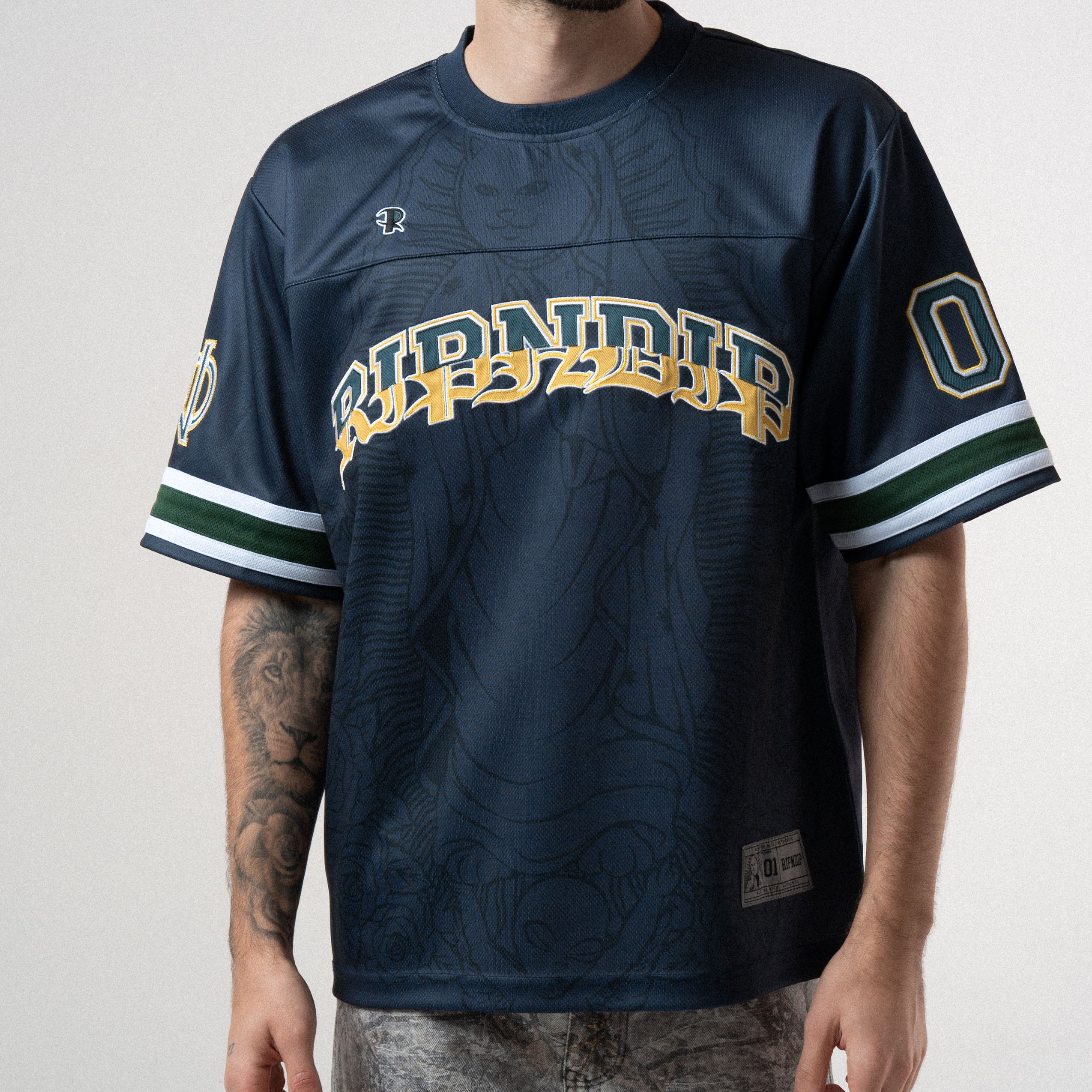 RIPNDIP Mother Nerm Football Jersey  (Navy)