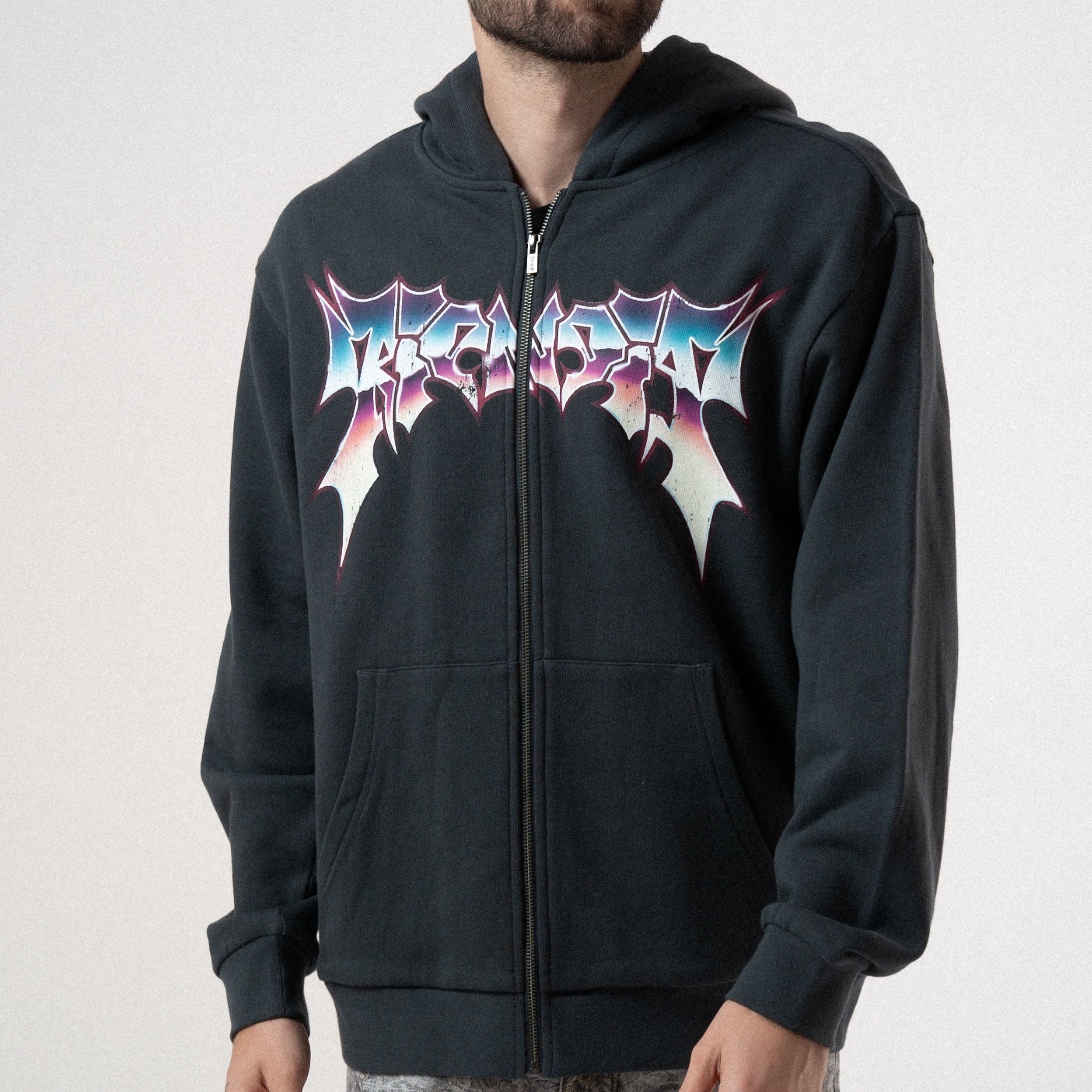 RIPNDIP Noid Zip Hoodie (Dark Charcoal)