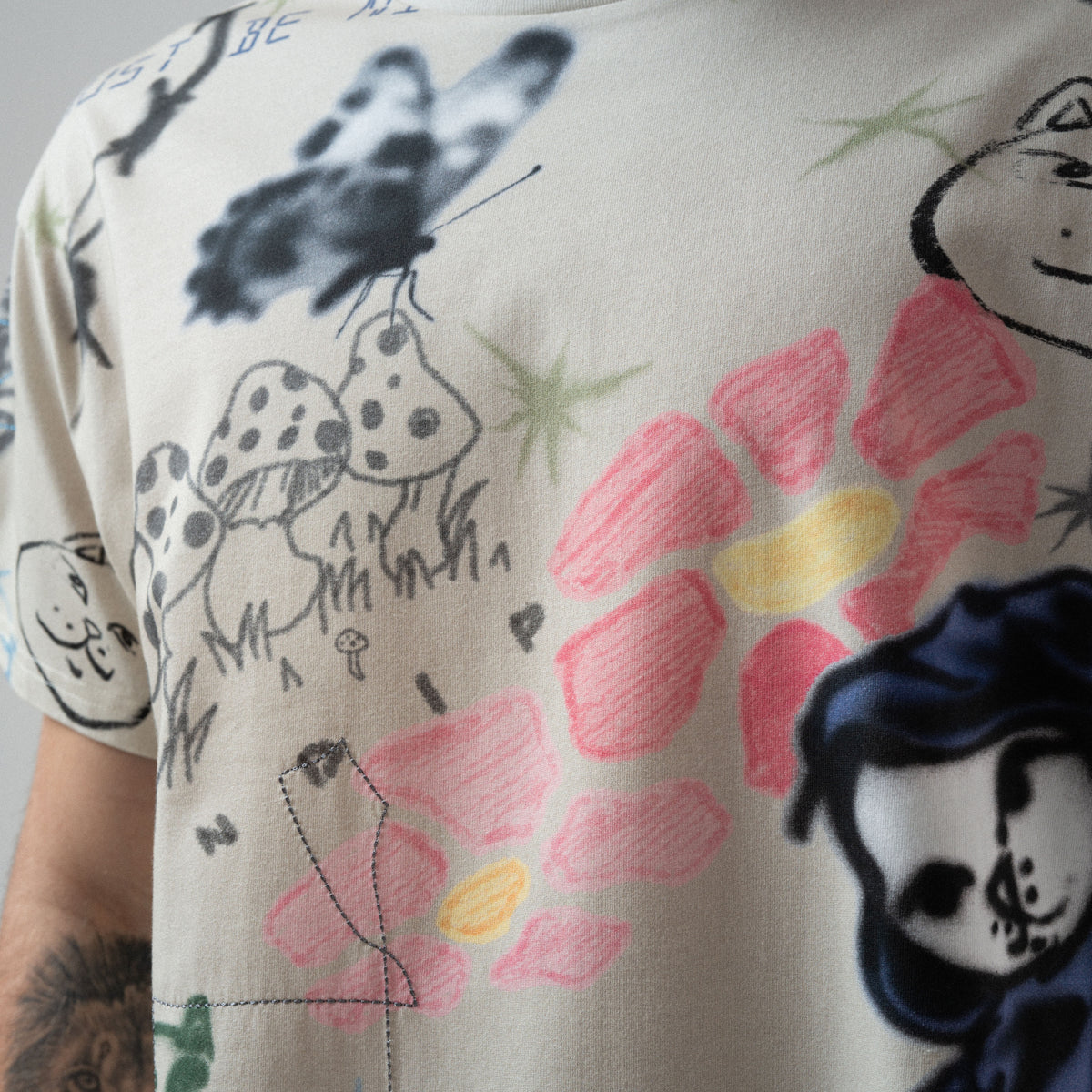 RIPNDIP Goosebumps Tee (Bone)