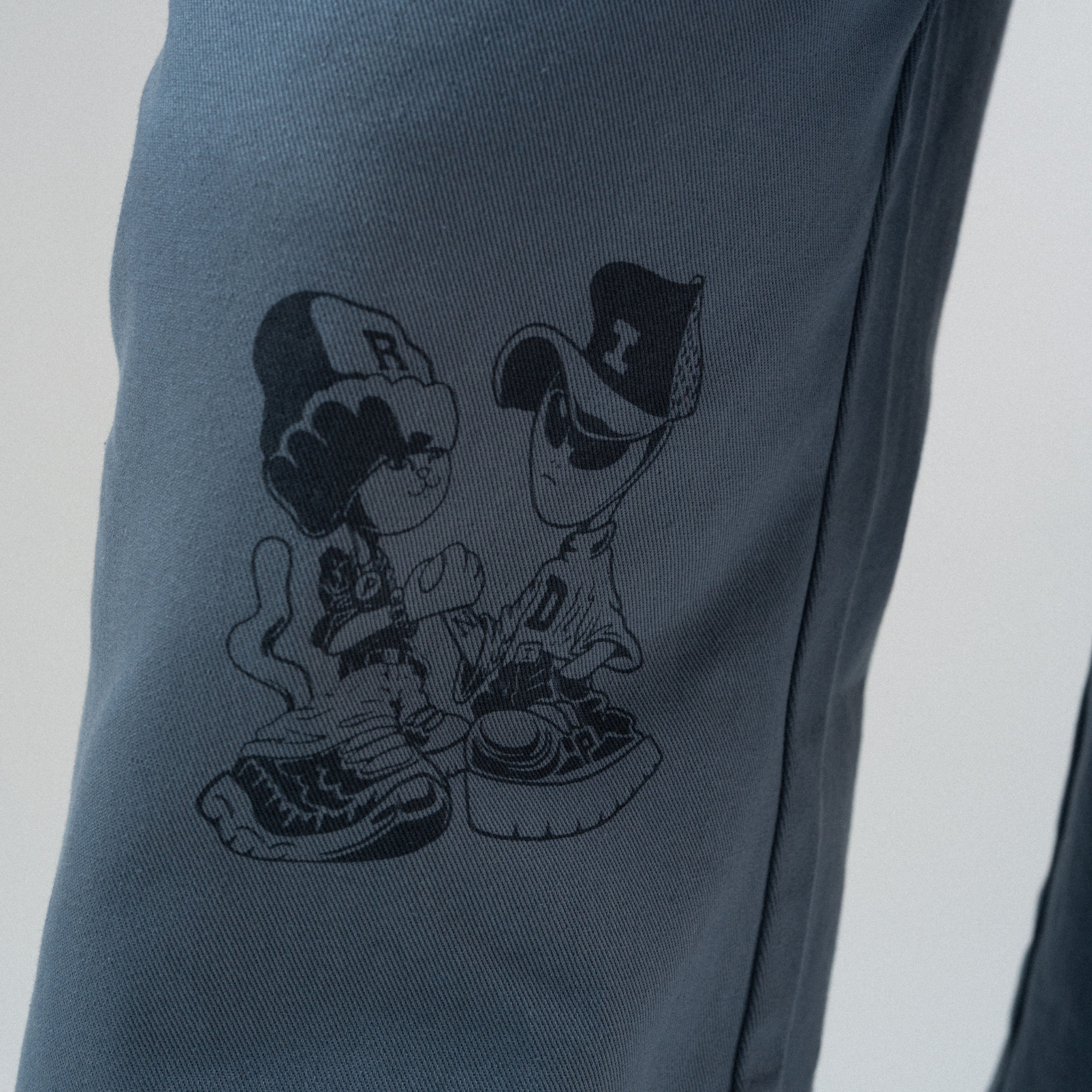 RIPNDIP Westside Wide Fit Pants (Slate)