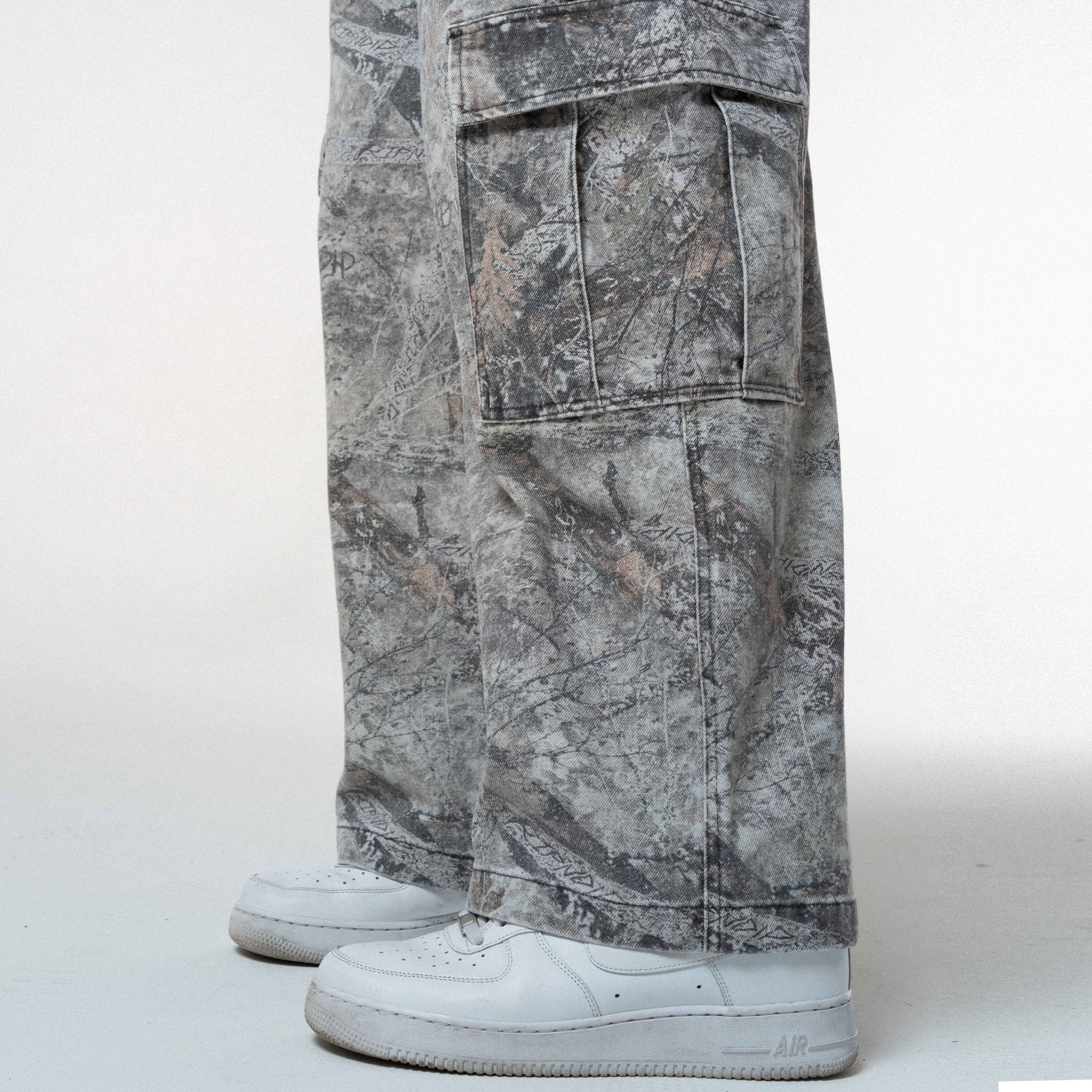 RIPNDIP Nerm Tree Camo Extra Wide Cargo Pants (Nerm Tree Camo)