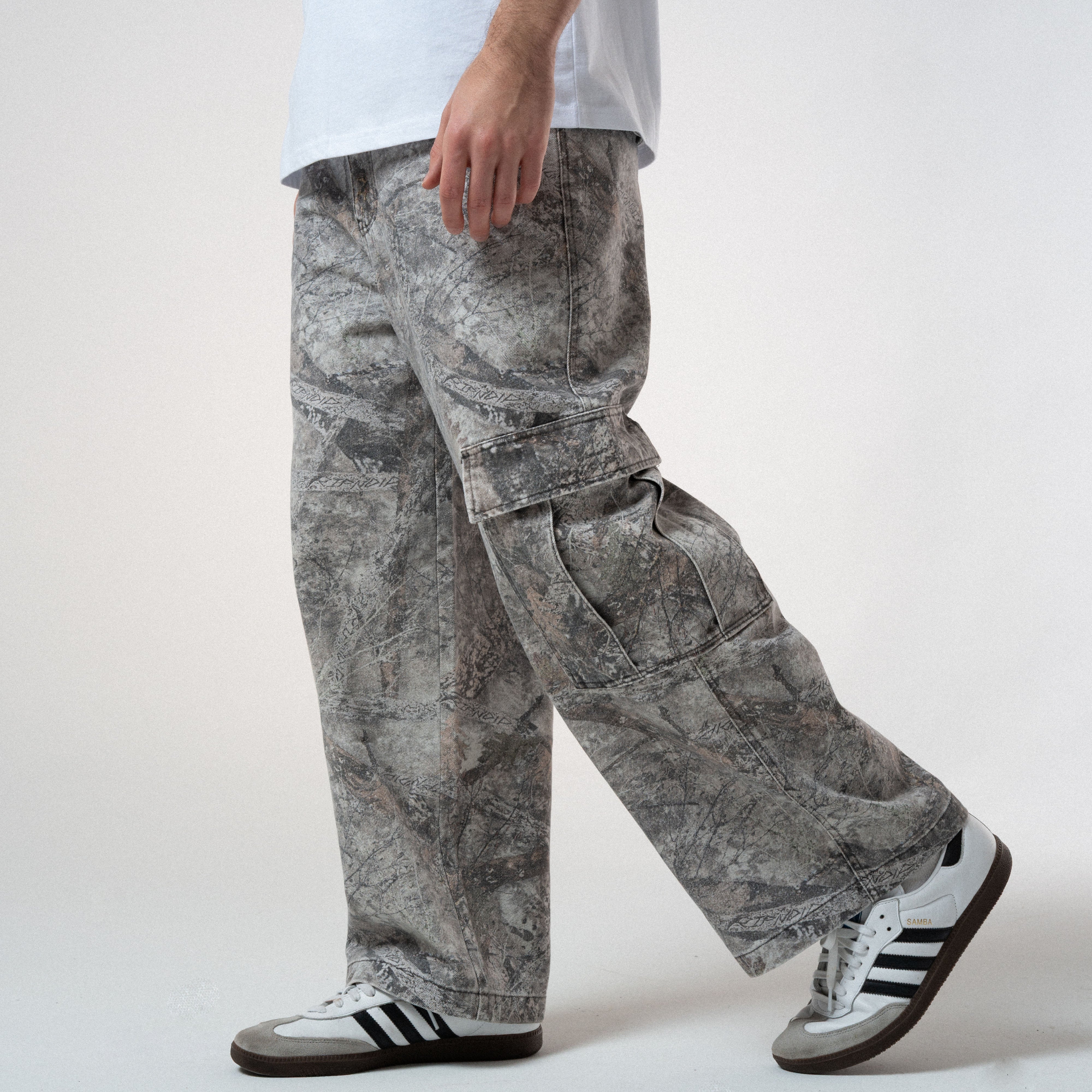 RIPNDIP Nerm Tree Camo Extra Wide Cargo Pants (Nerm Tree Camo)
