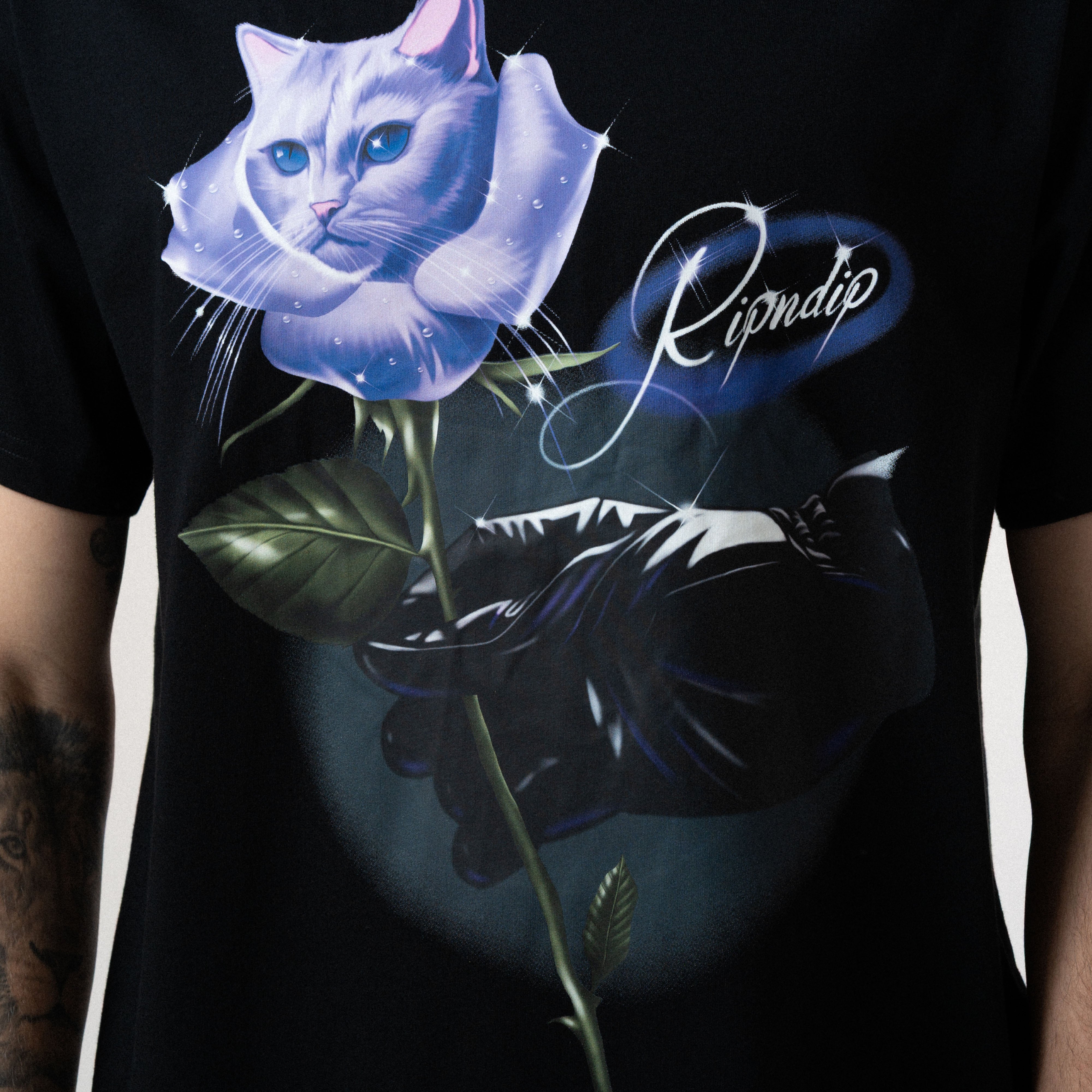RIPNDIP Rose Tee (Black)